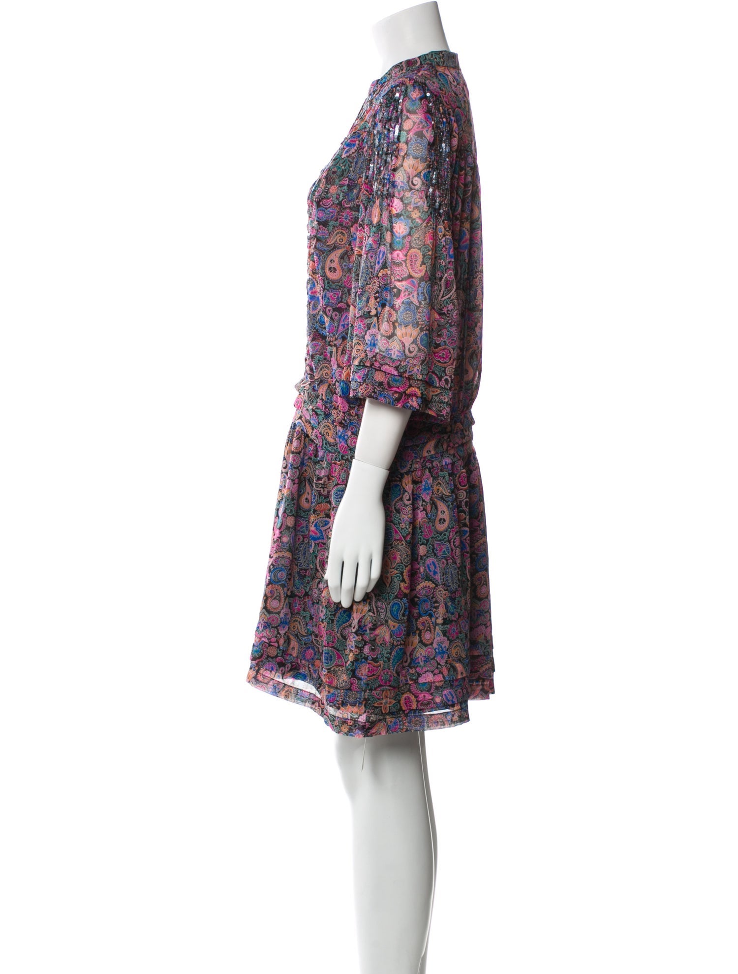 Zadig & Voltaire Paisley Print Mini Dress