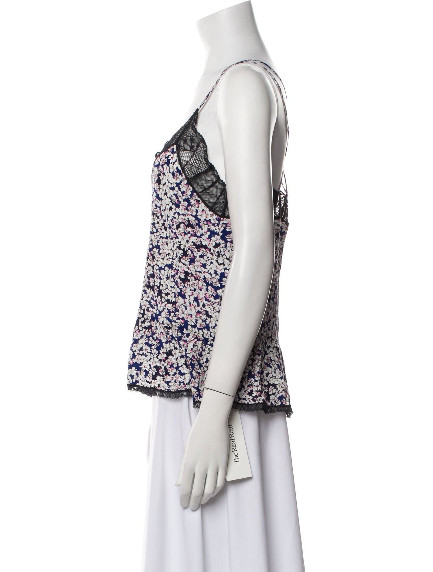 Zadig & Voltaire Floral Print V-Neck Top
