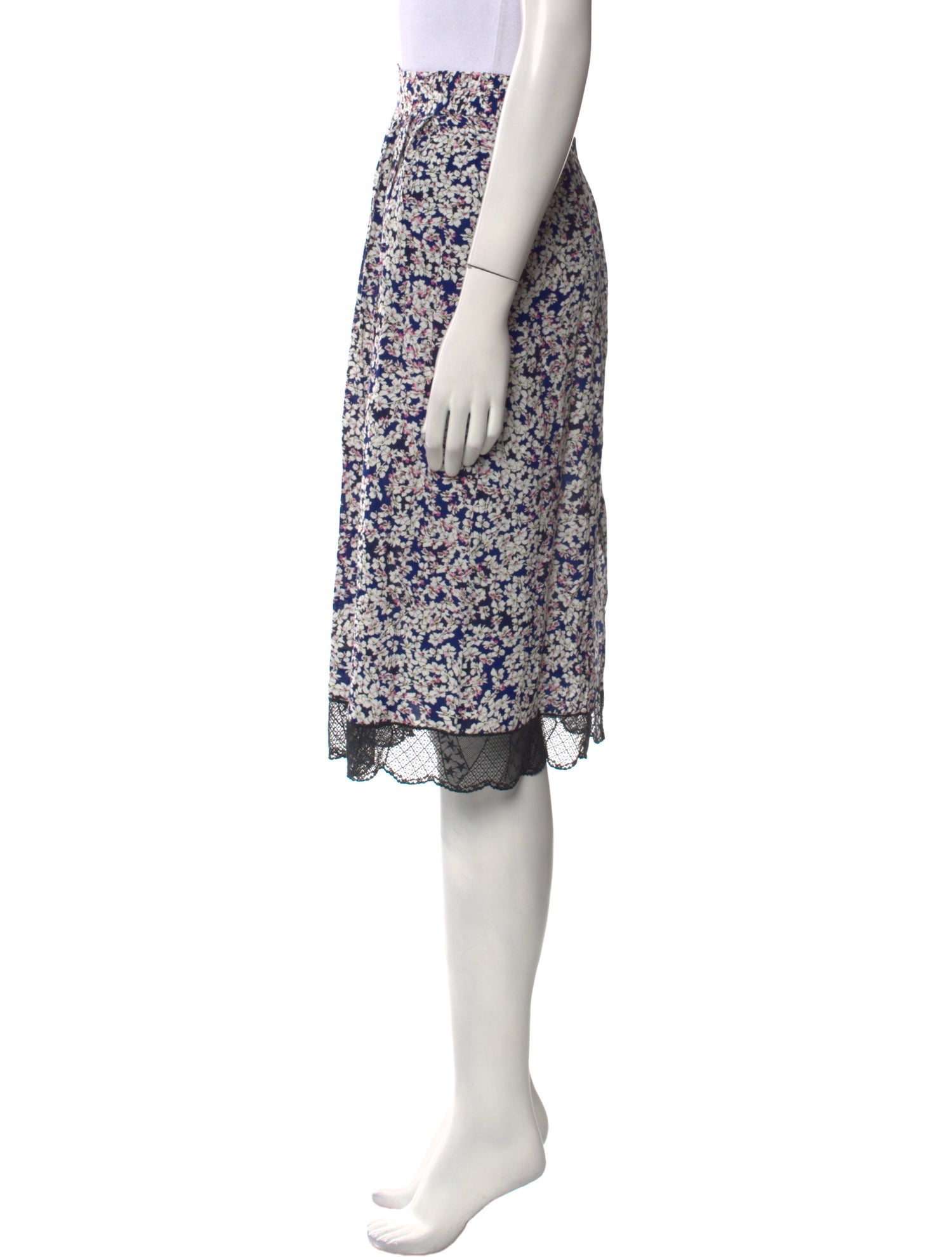 Zadig & Voltaire Floral Print Knee-Length Skirt