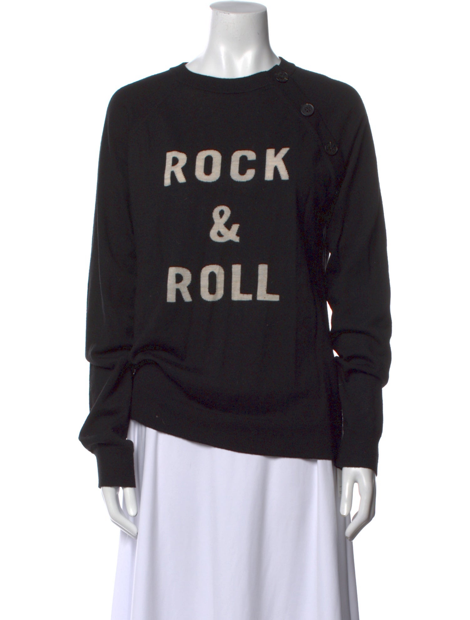 Zadig & Voltaire Merino Wool Graphic Print Sweater