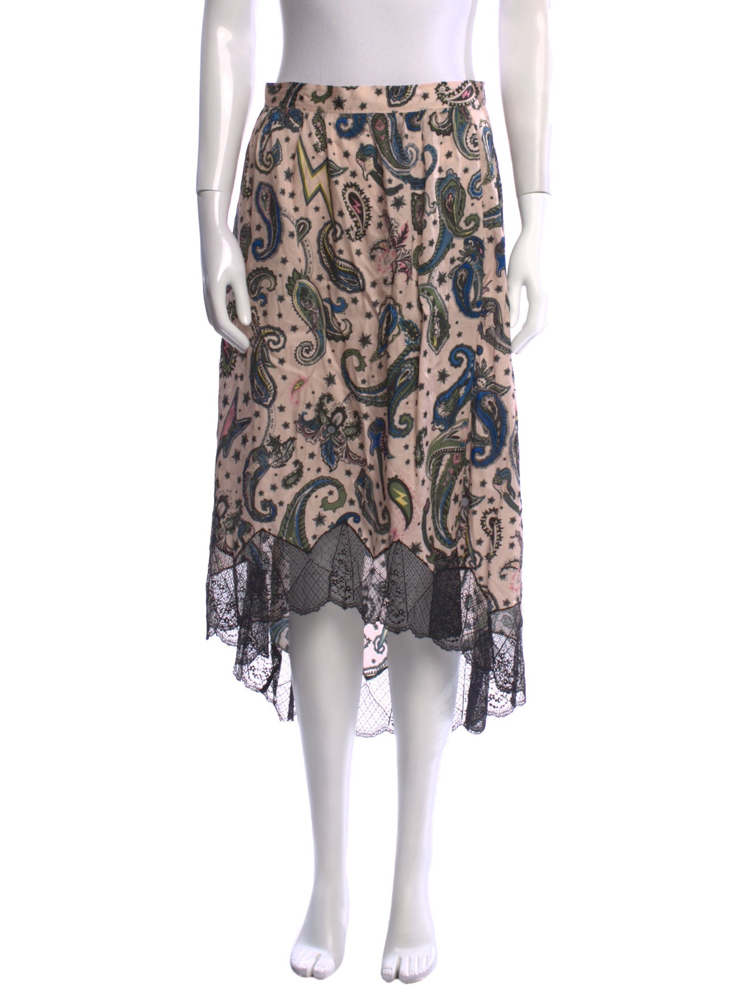 Zadig & Voltaire Printed Midi Length Skirt