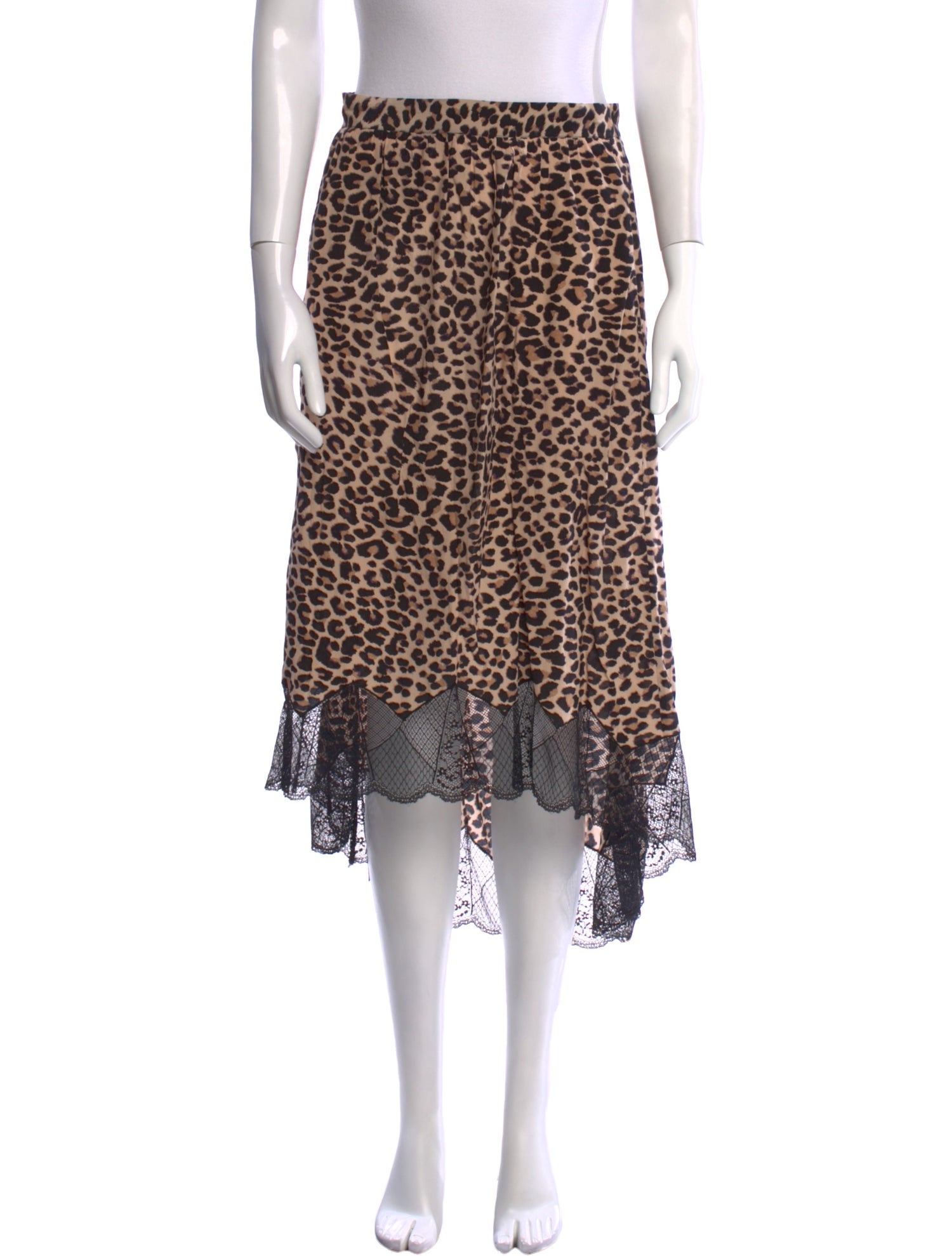 Zadig & Voltaire Animal Print Midi Length Skirt
