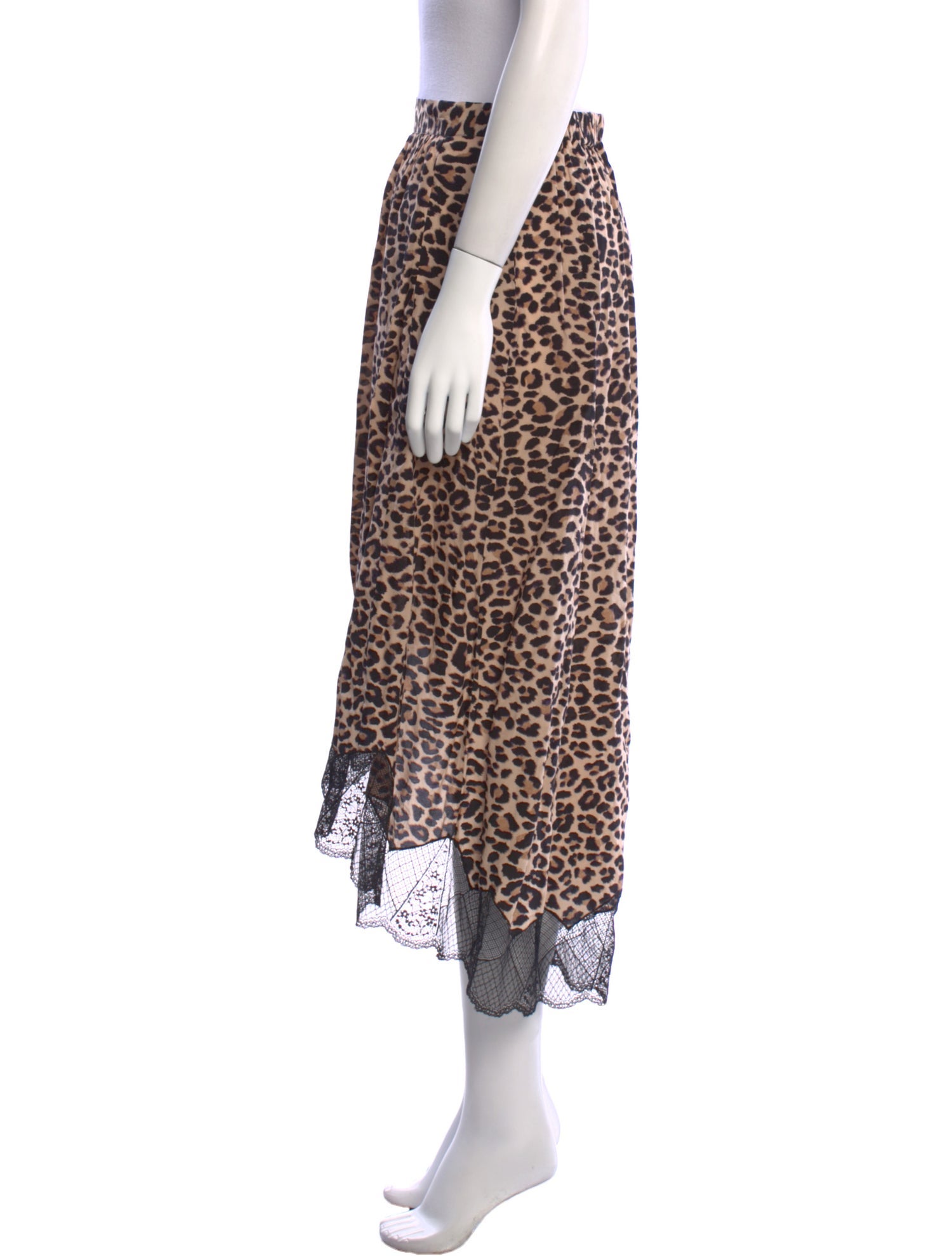 Zadig & Voltaire Animal Print Midi Length Skirt