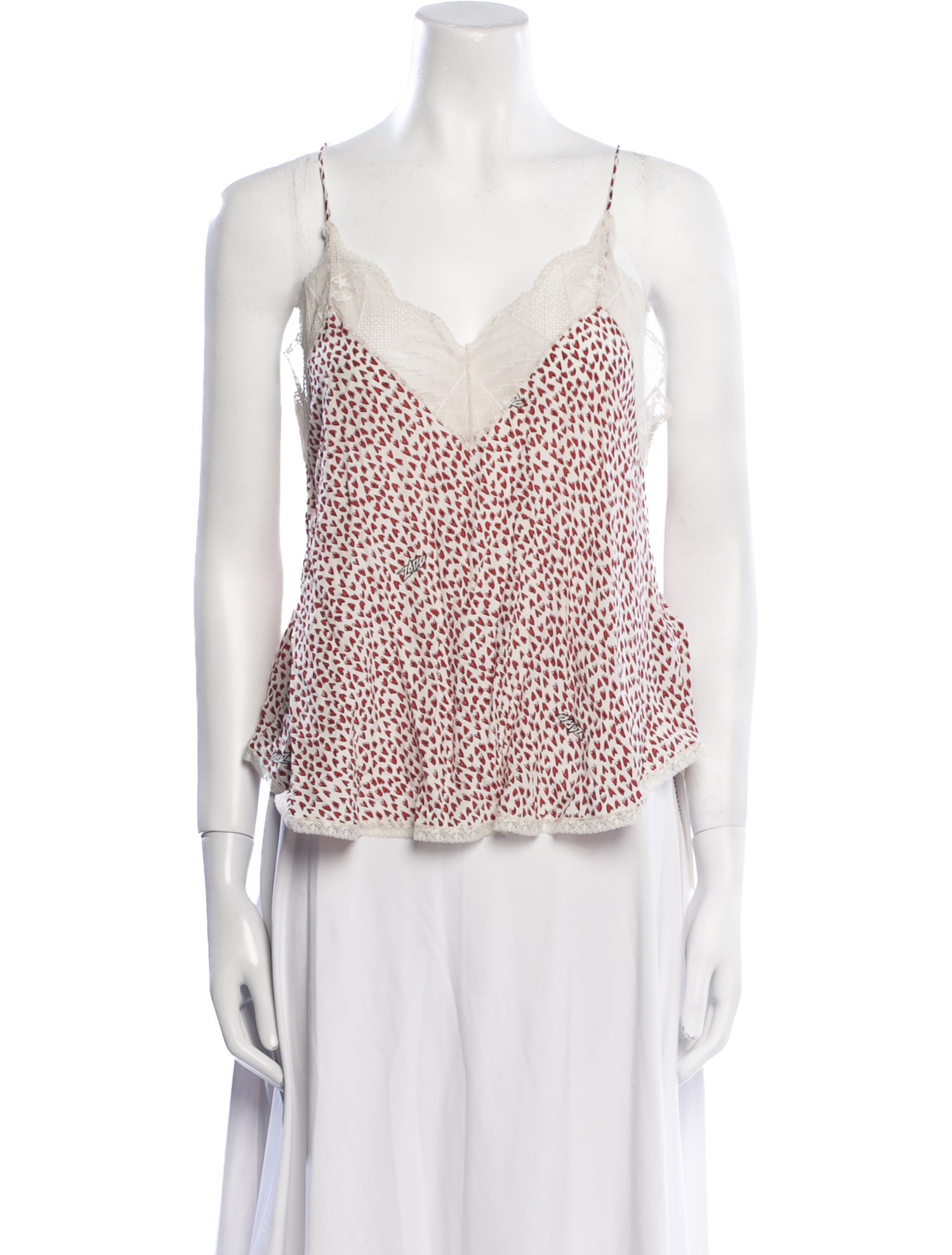 Zadig & Voltaire Printed V-Neck Top