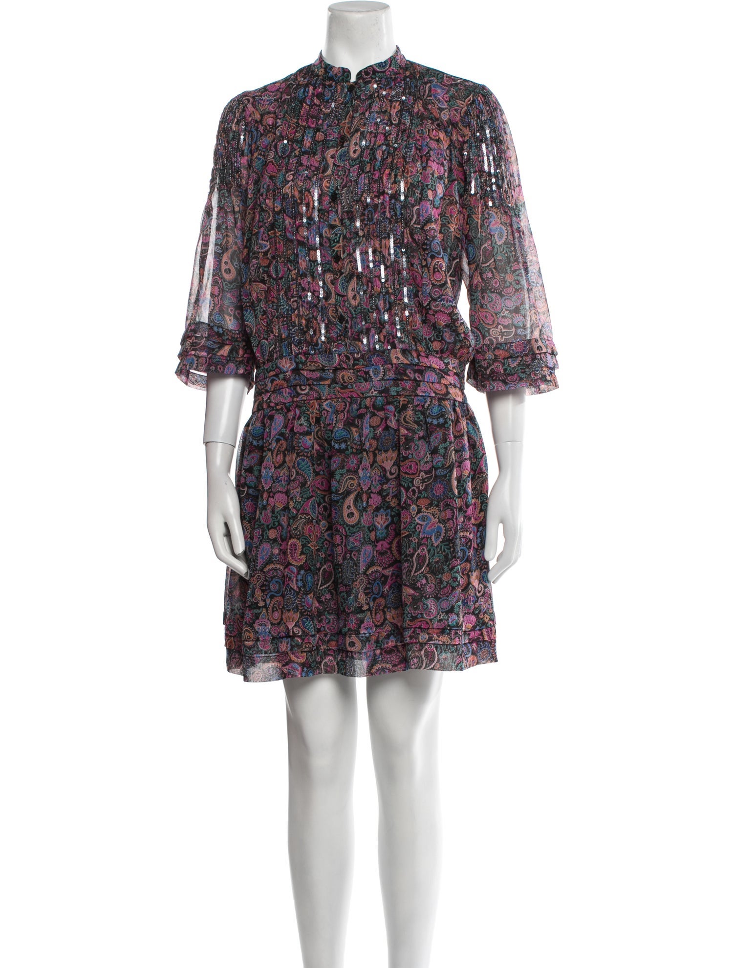 Zadig & Voltaire Floral Print Mini Dress