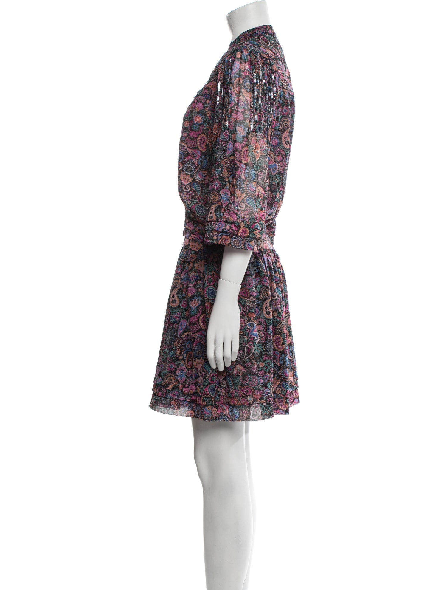 Zadig & Voltaire Floral Print Mini Dress