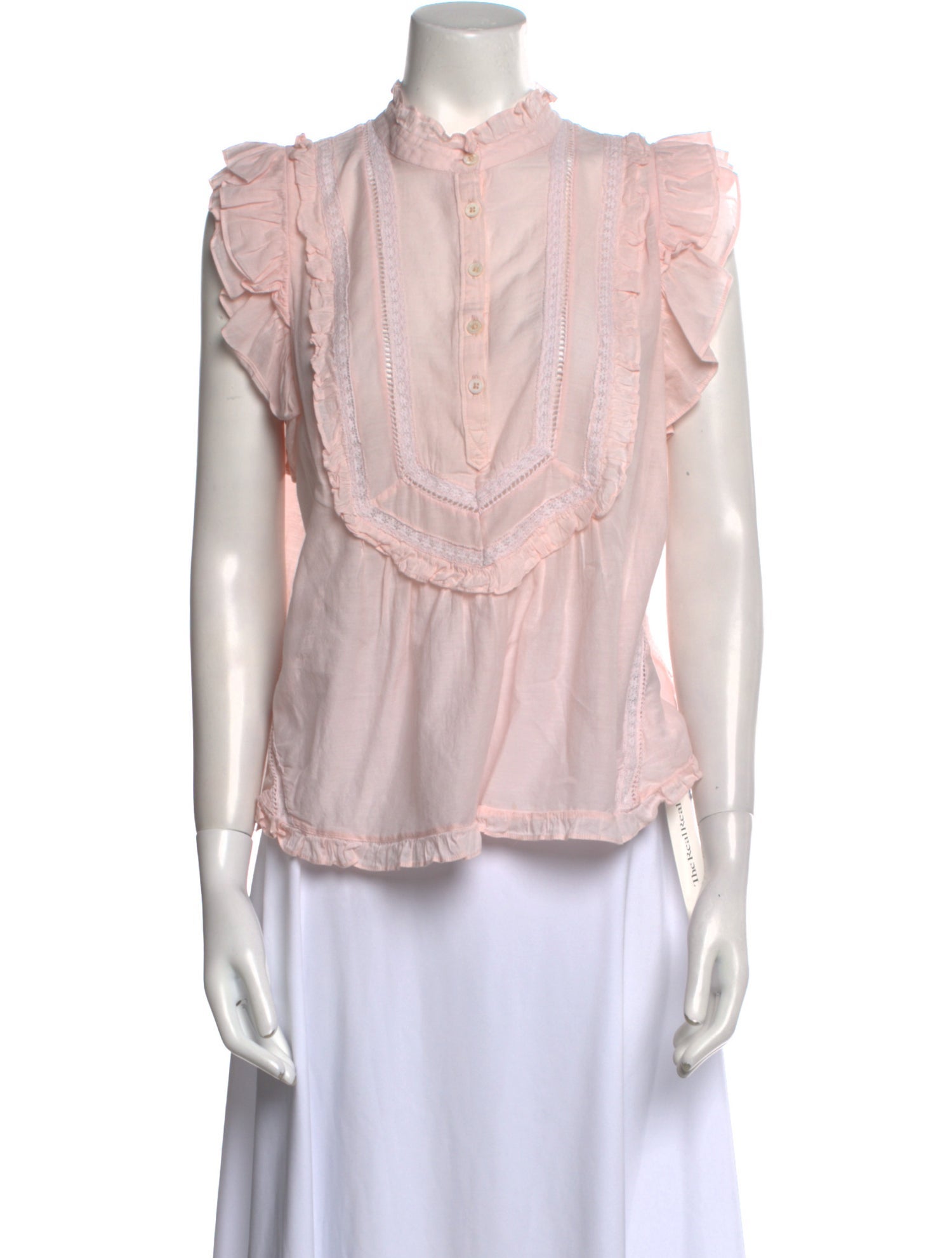 Zadig & Voltaire Mock Neck Sleeveless Blouse