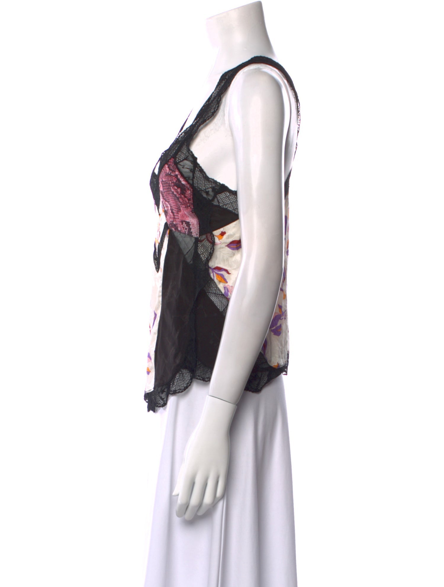 Zadig & Voltaire Floral Print Square Neckline Top