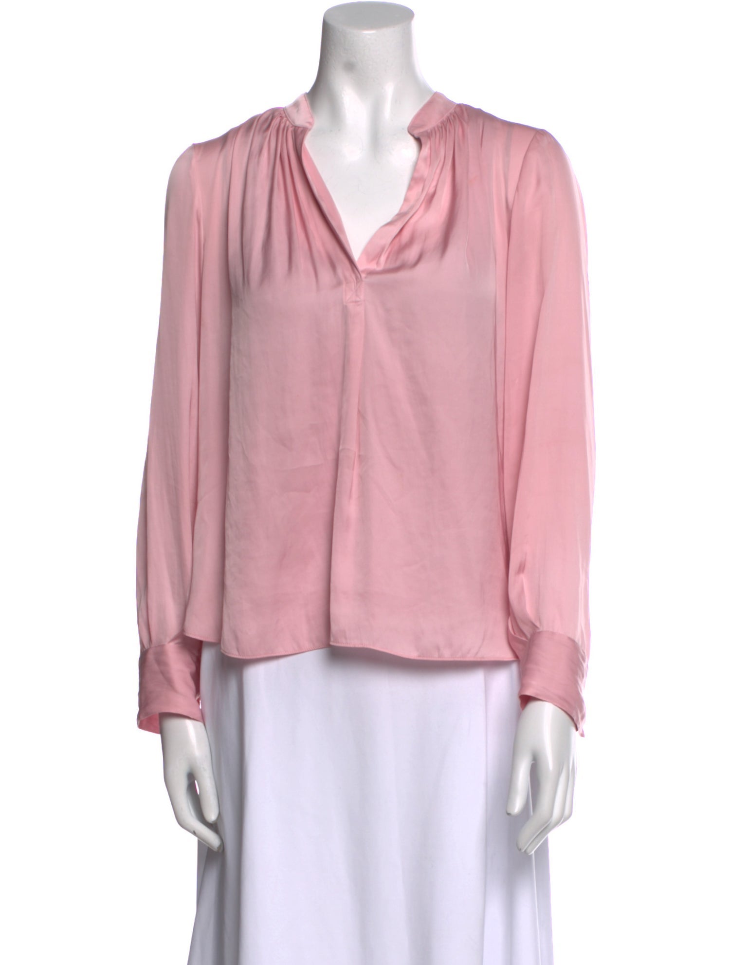 Zadig & Voltaire Cowl Neck Long Sleeve Blouse