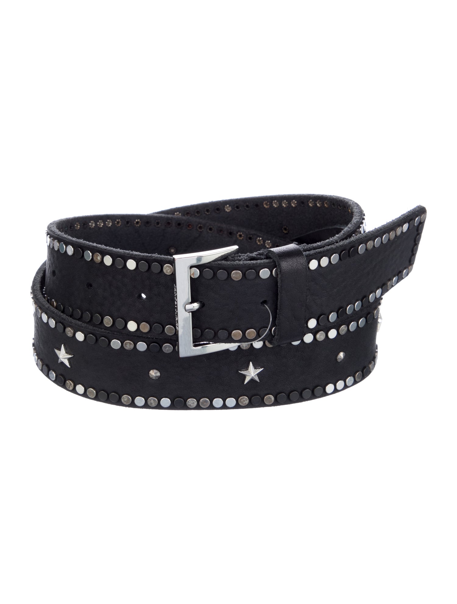 Zadig & Voltaire Suede Studded Accents Belt
