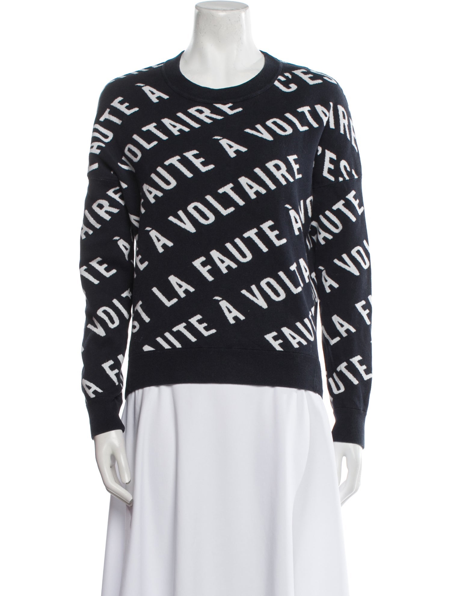 Zadig & Voltaire Printed Crew Neck Sweater