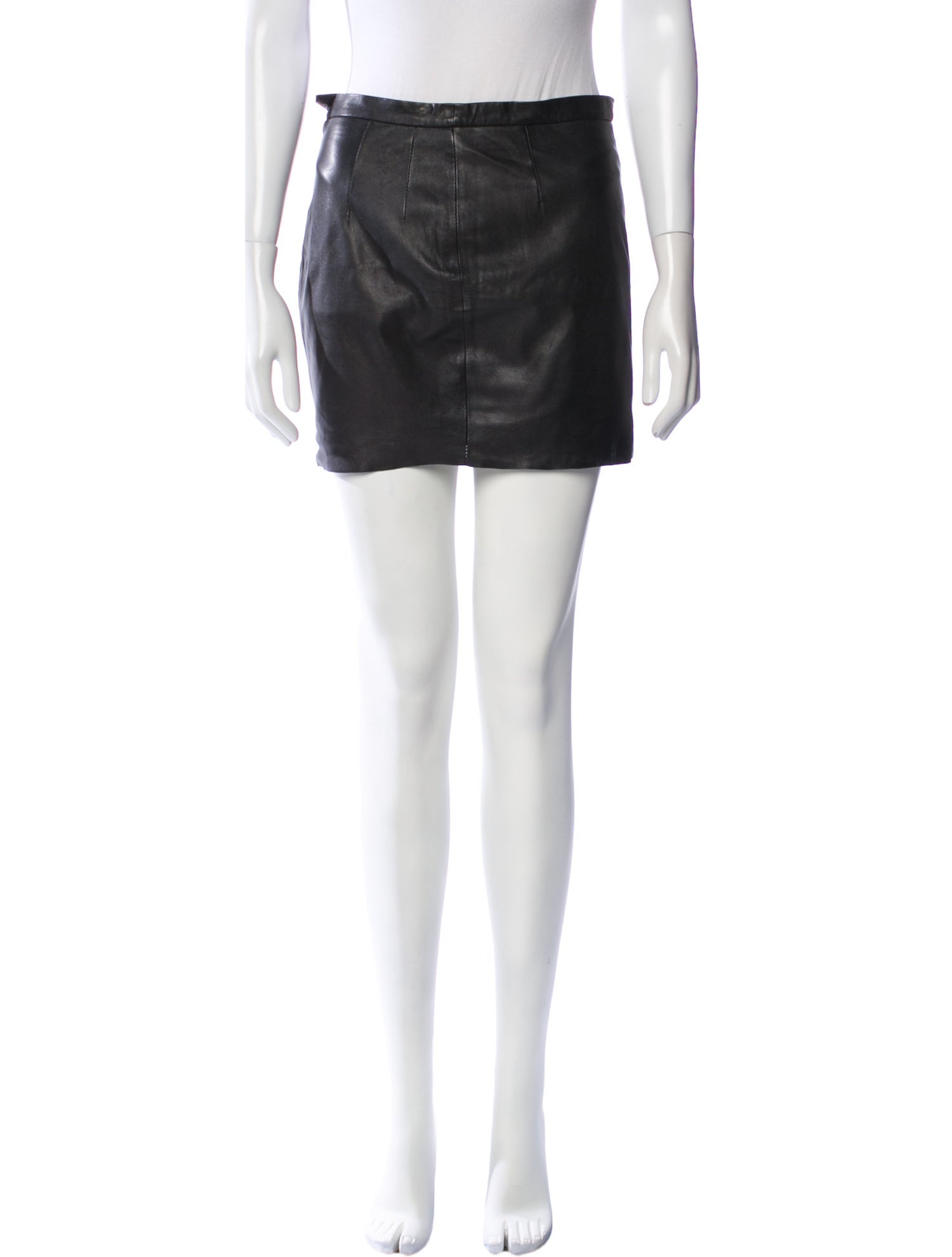 Zadig & Voltaire Lamb Leather Mini Skirt