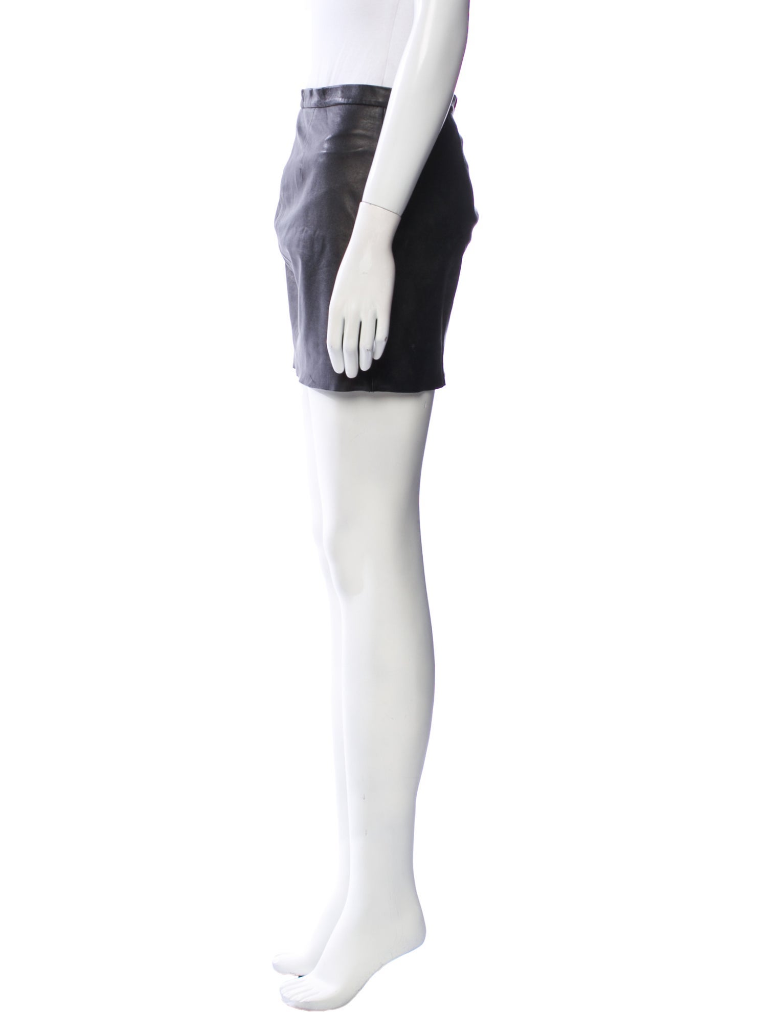 Zadig & Voltaire Lamb Leather Mini Skirt