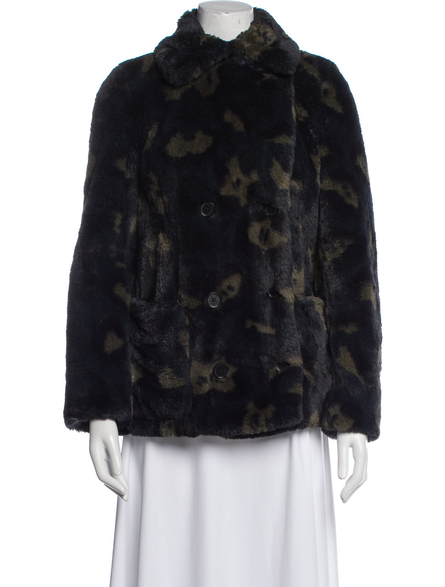 Zadig & Voltaire Printed Faux Fur Jacket