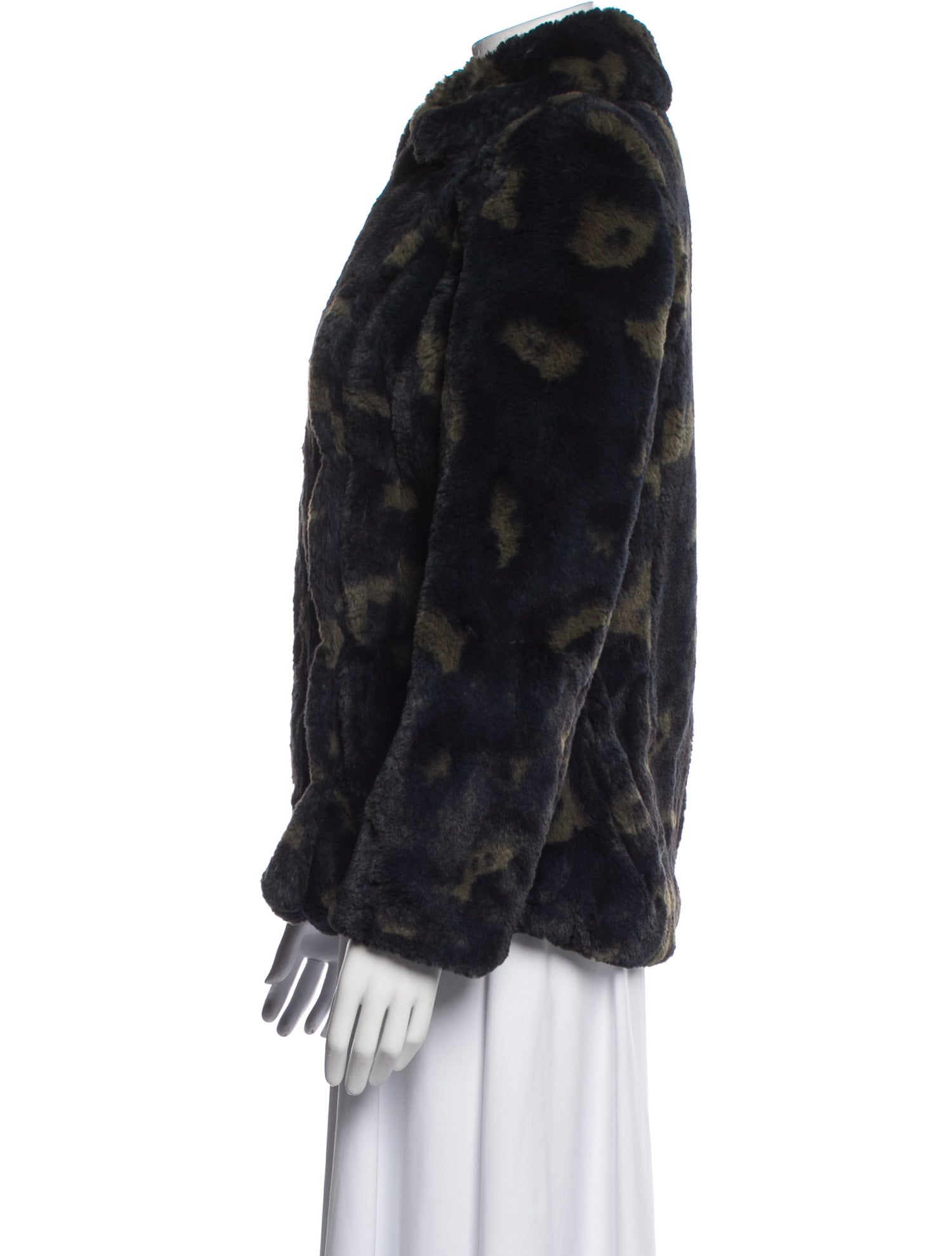 Zadig & Voltaire Printed Faux Fur Jacket