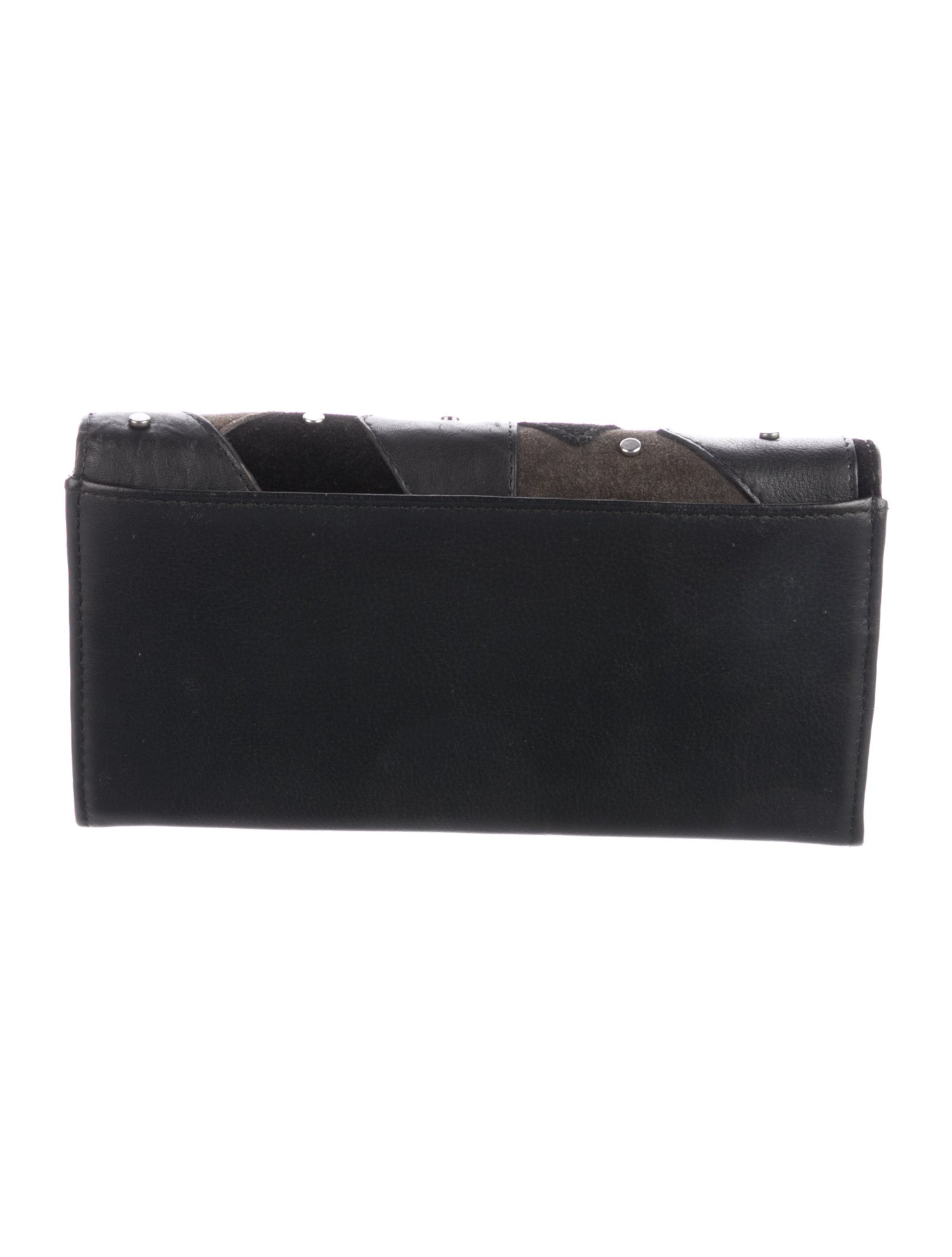 Zadig & Voltaire Suede Printed Continental Wallet