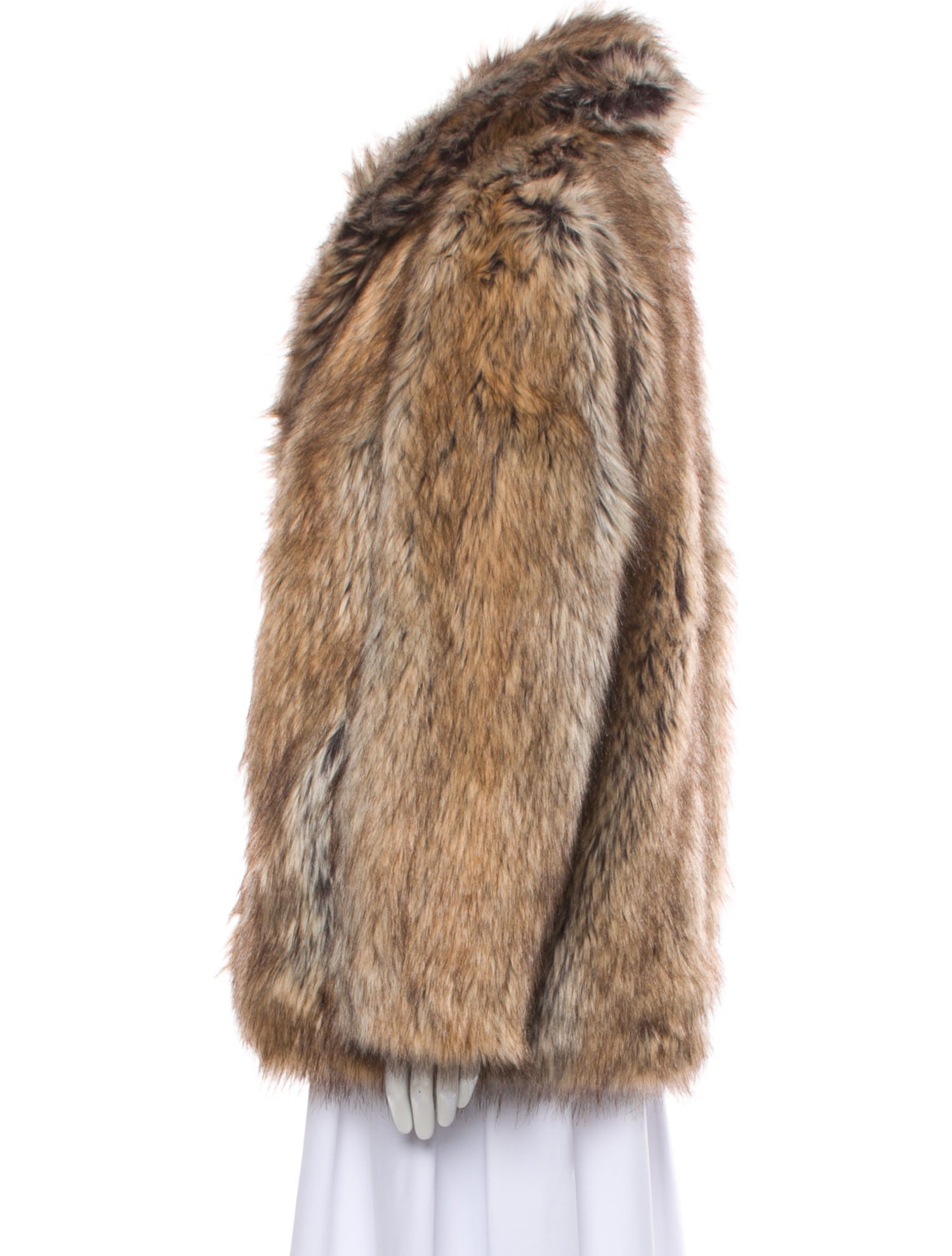 Zadig & Voltaire Faux Fur Animal Print Faux Fur Jacket