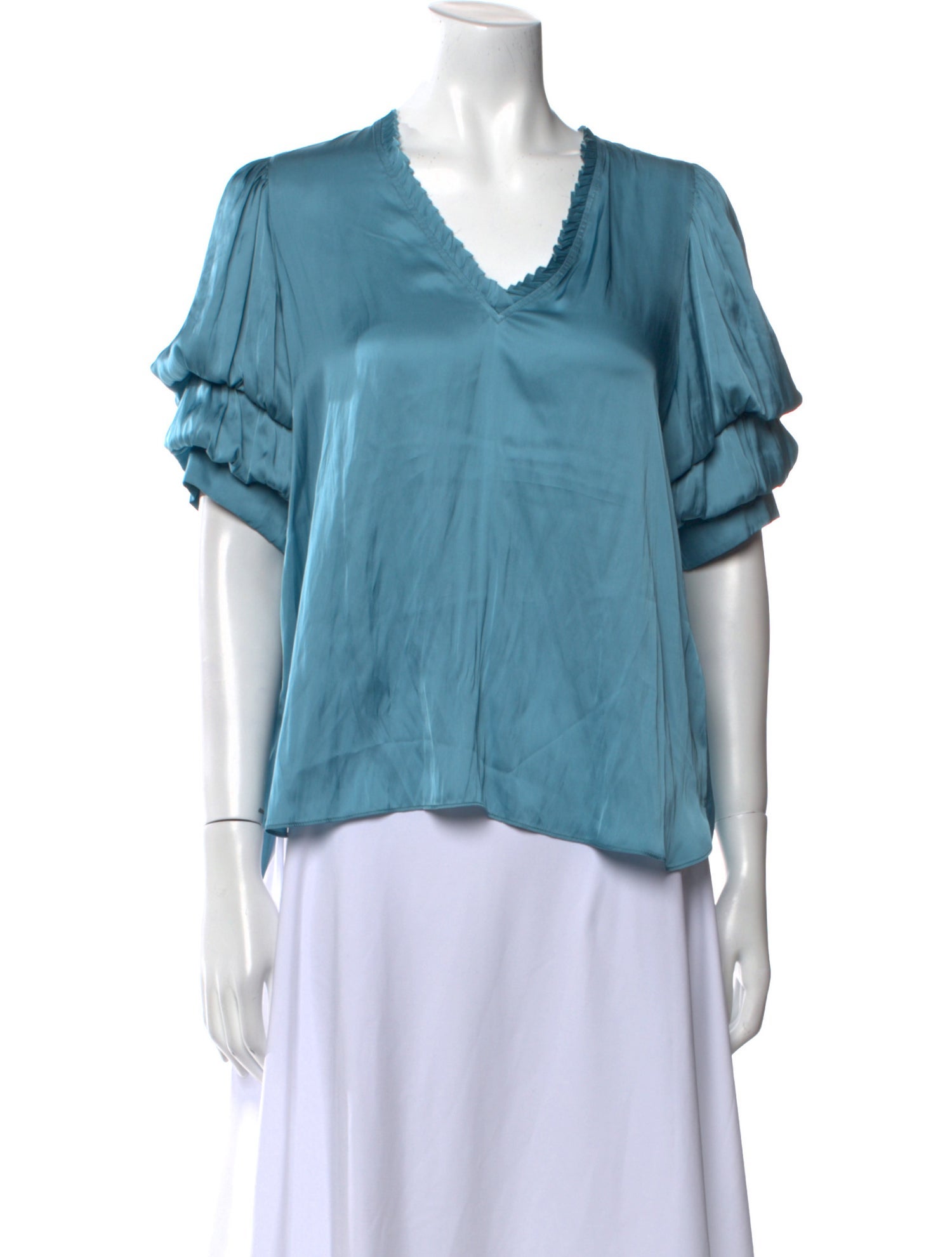 Zadig & Voltaire V-Neck Short Sleeve Blouse