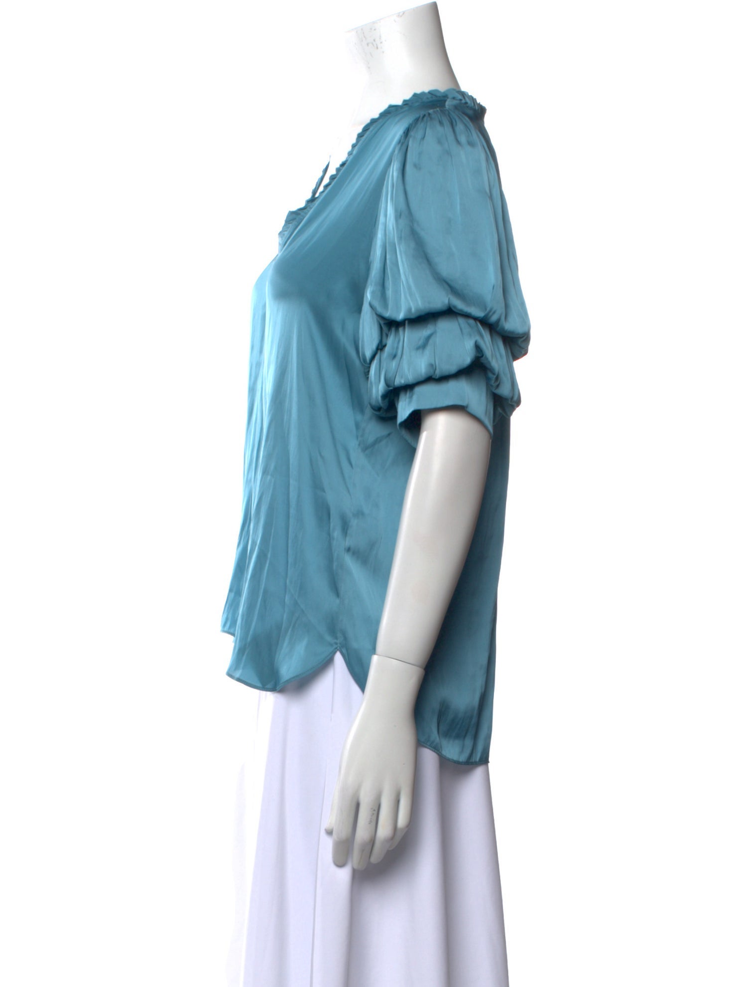 Zadig & Voltaire V-Neck Short Sleeve Blouse