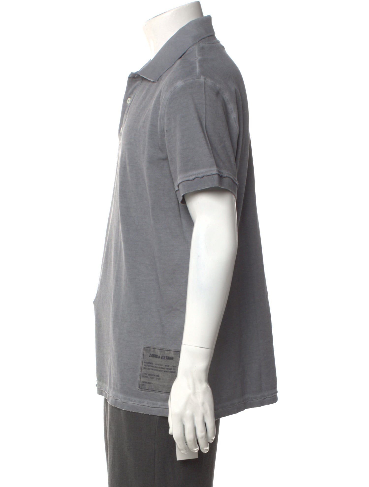 Zadig & Voltaire Collar Short Sleeve Polo Shirt