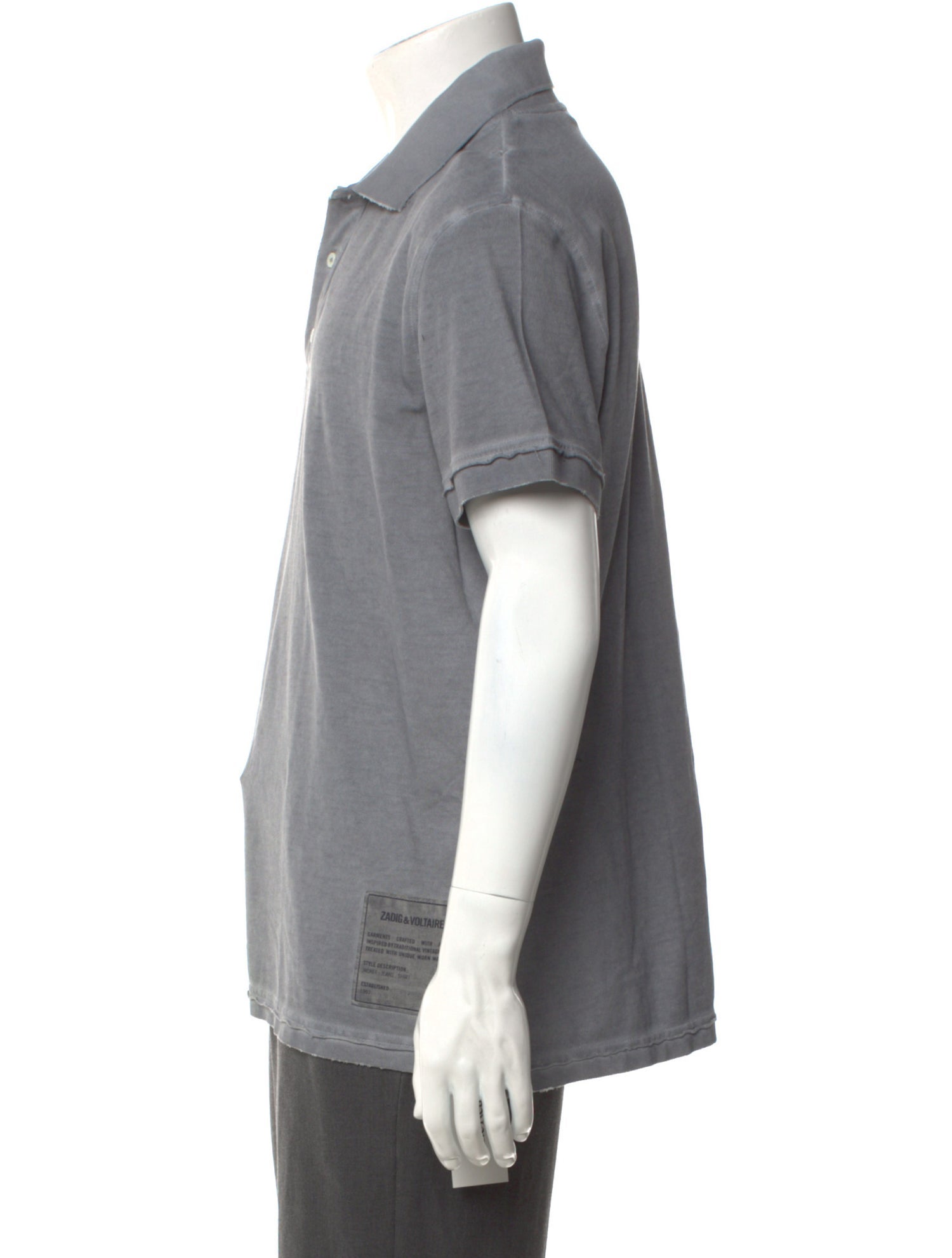 Zadig & Voltaire Collar Short Sleeve Polo Shirt