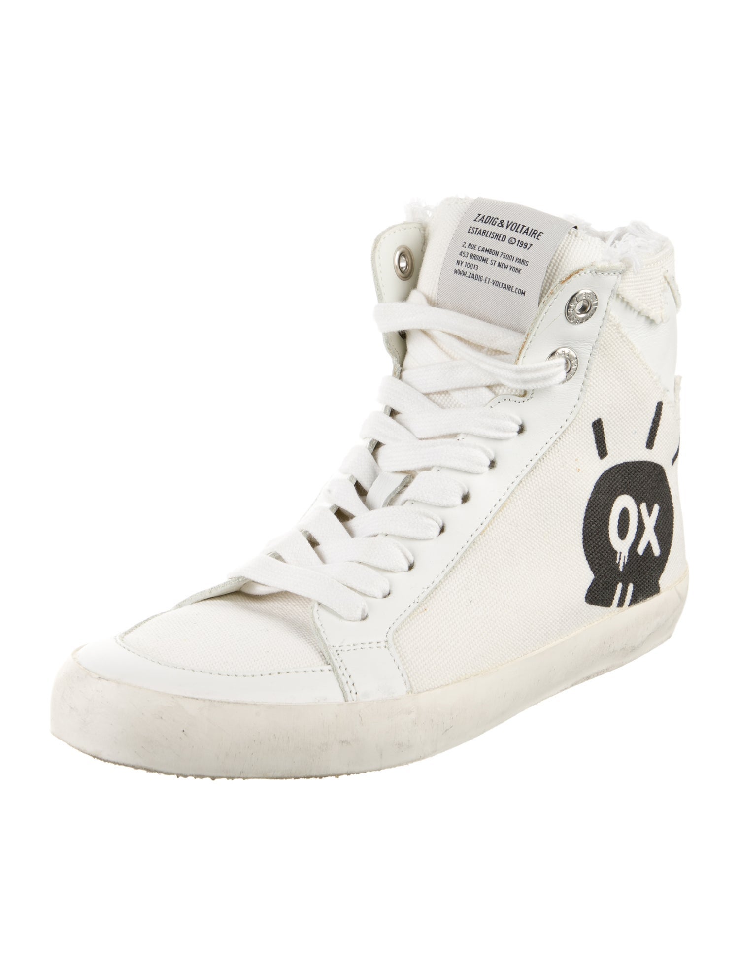 Zadig & Voltaire Canvas Graphic Print Sneakers