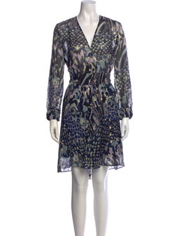 Silk Knee-Length Dress