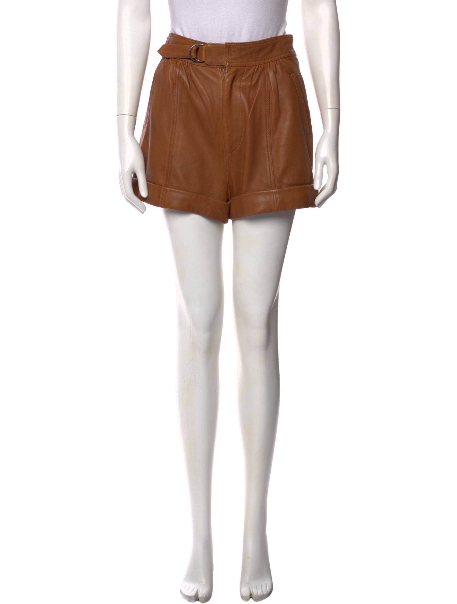 Zadig & Voltaire Leather Mini Shorts