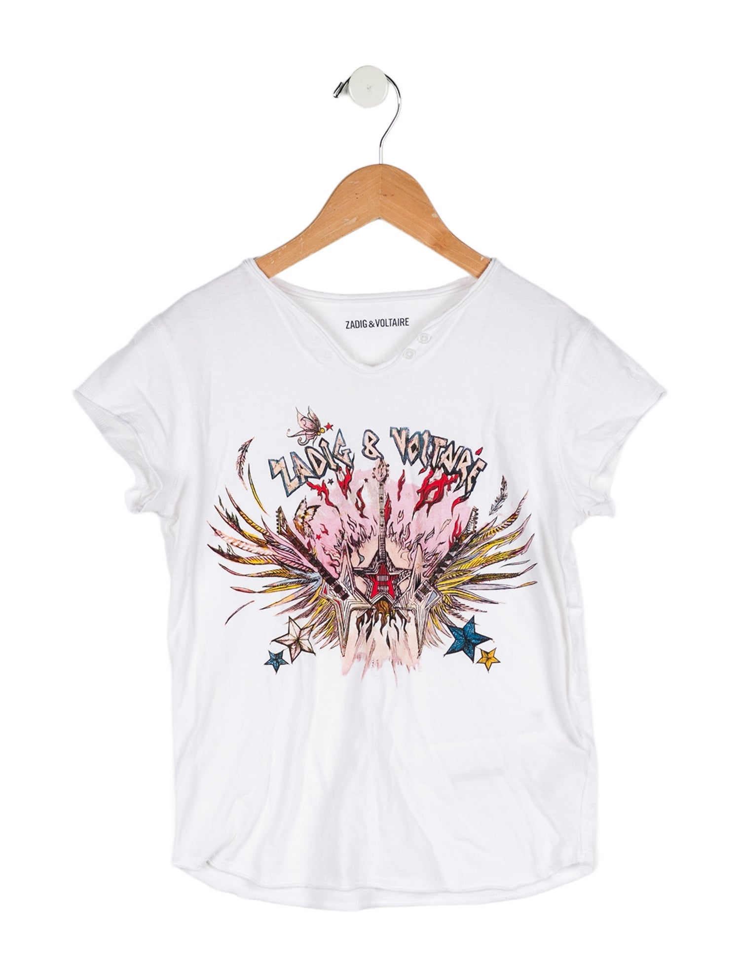 Zadig & Voltaire Girls' Short Sleeve Graphic Top