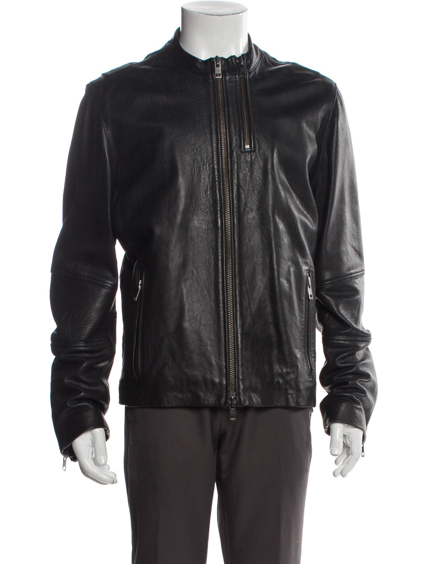 Zadig & Voltaire Lamb Leather Moto Jacket