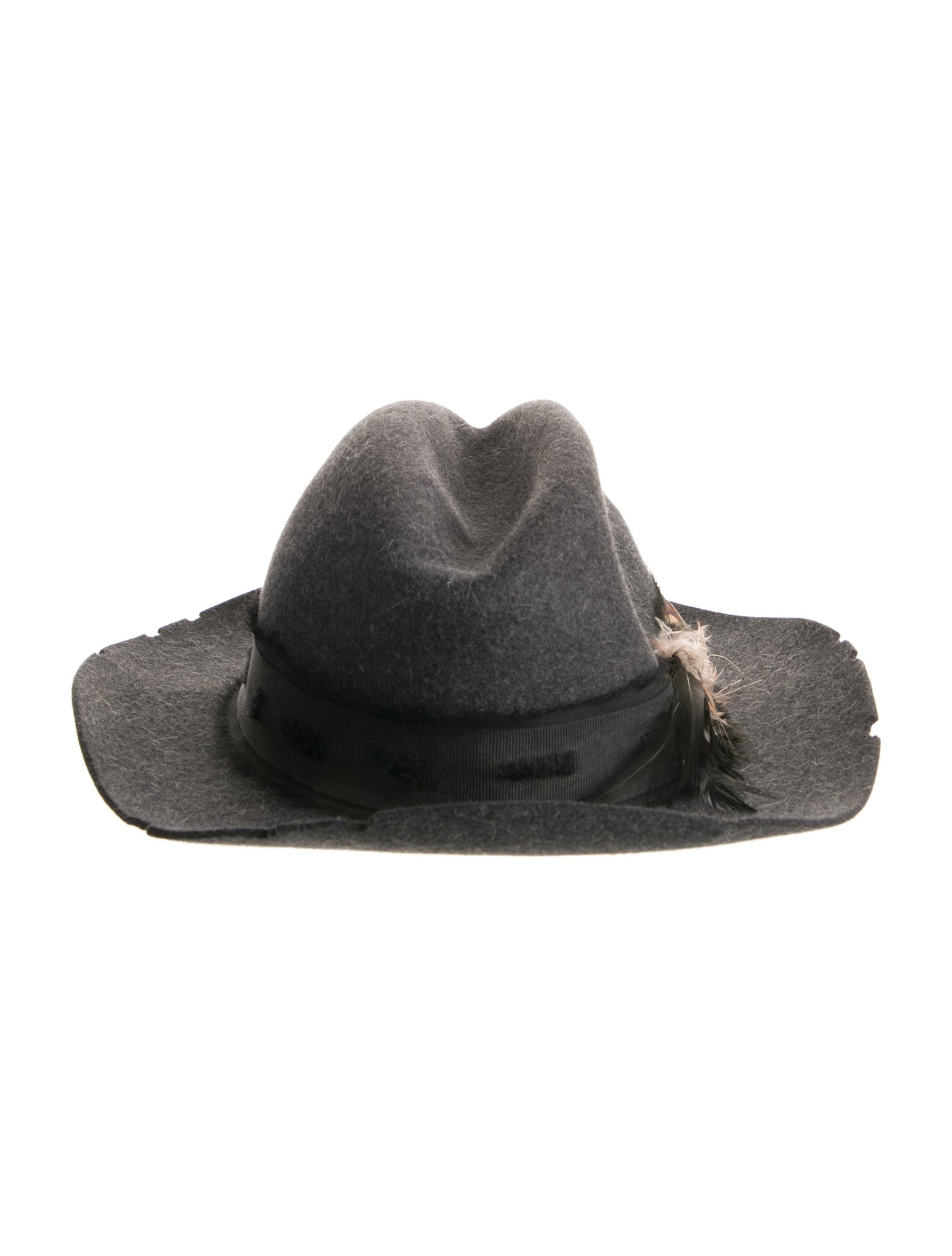 Zadig & Voltaire Rabbit Fur Fedora Hat
