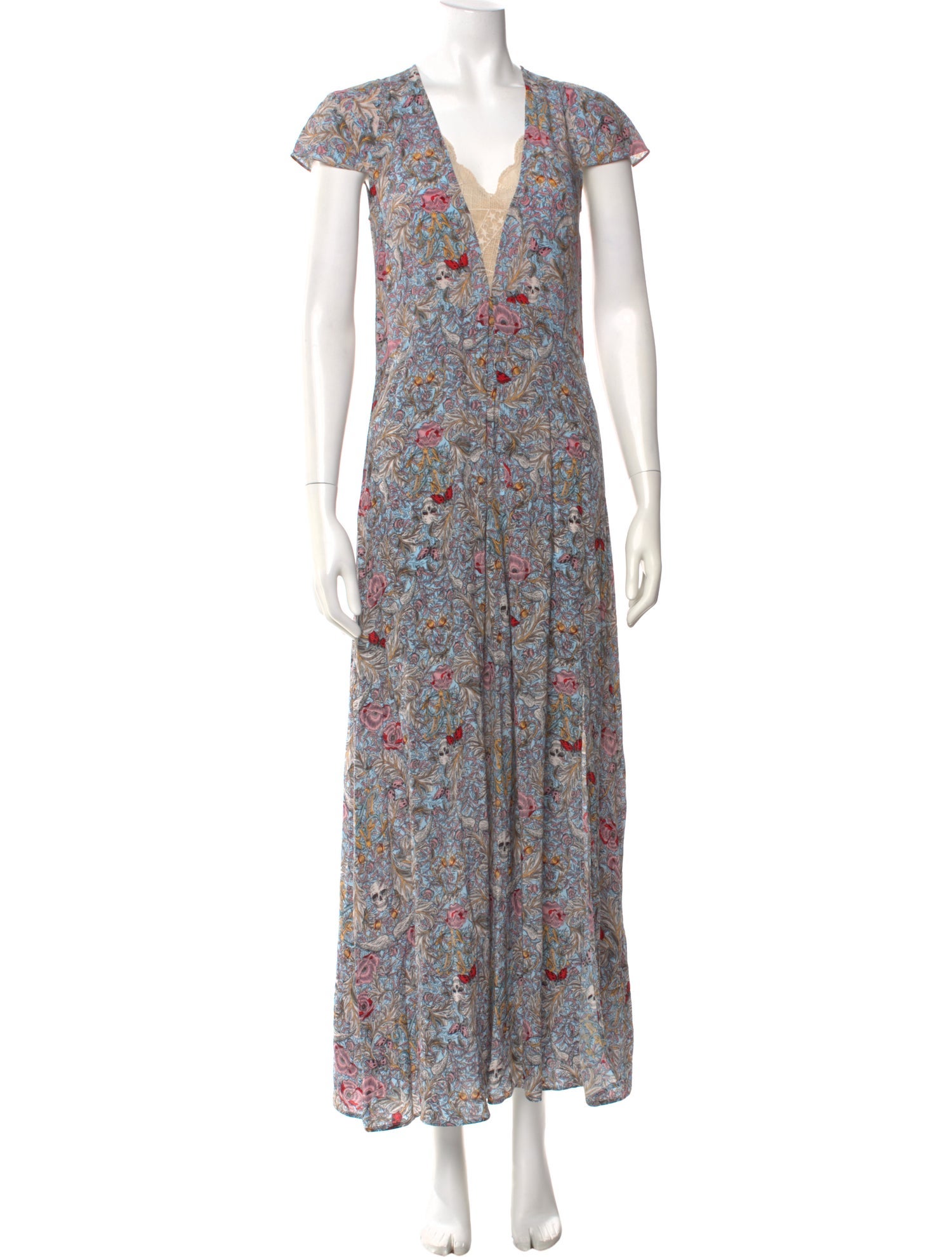 Zadig & Voltaire Floral Print Long Dress