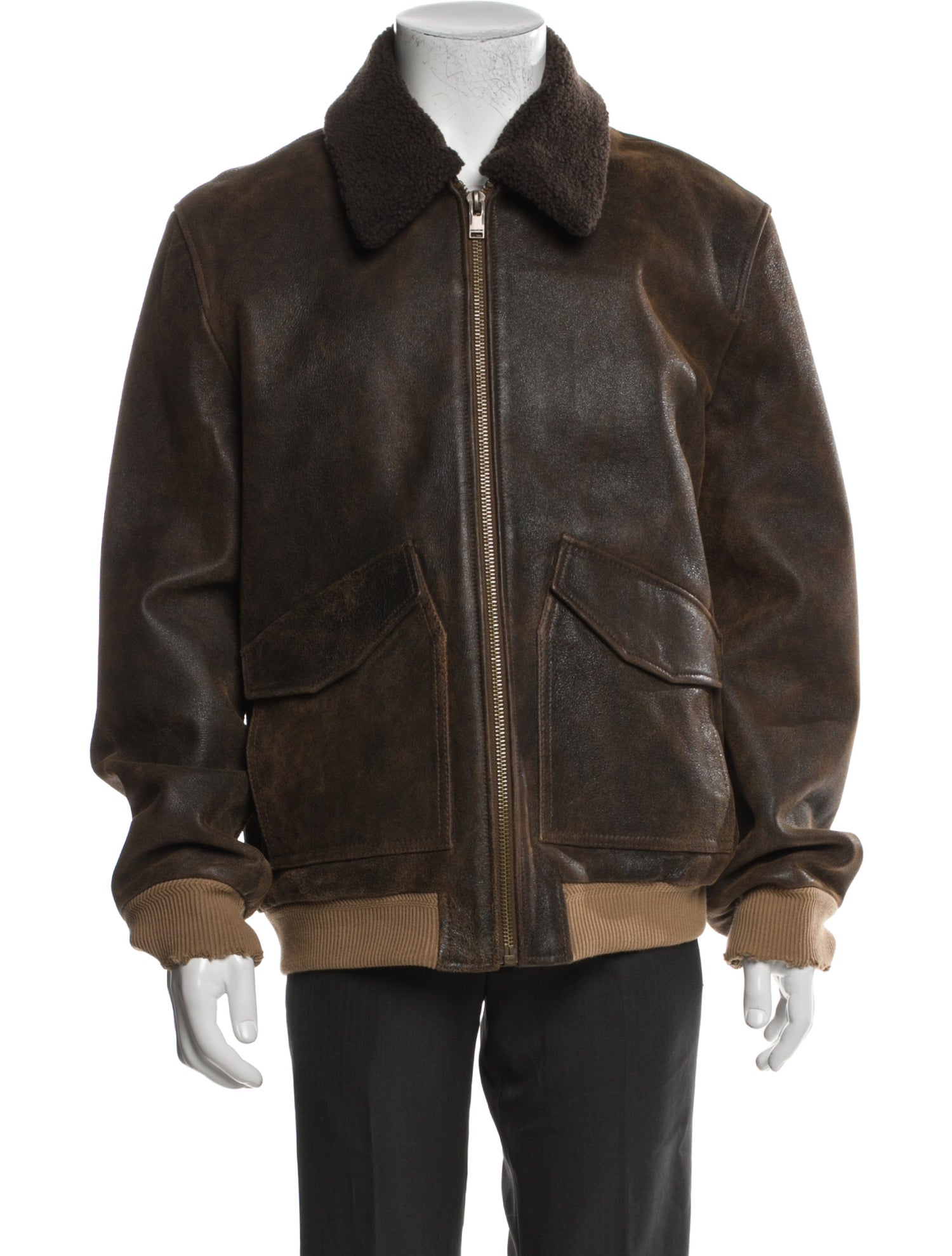 Zadig & Voltaire Leather Bomber Jacket
