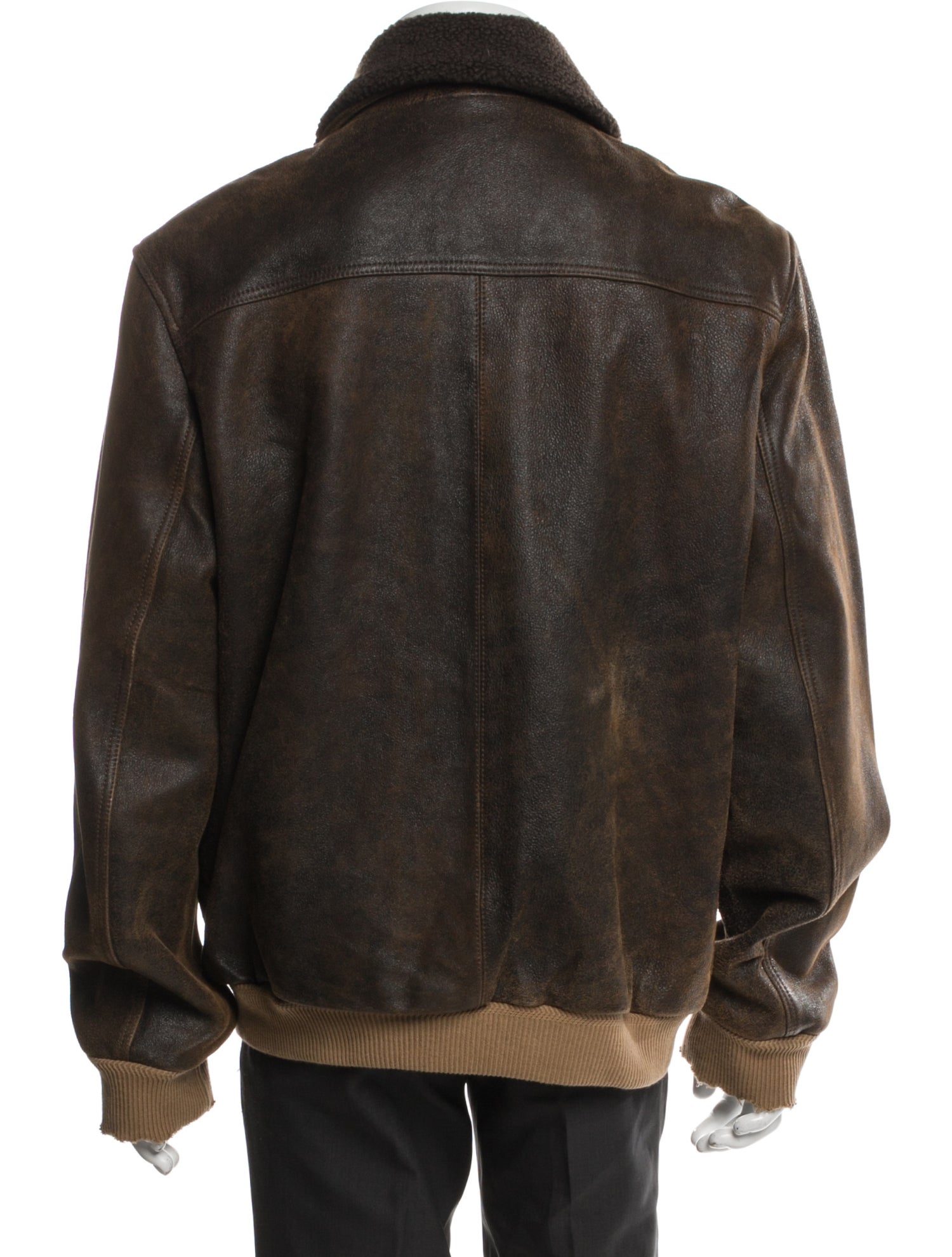 Leather Bomber Jacket