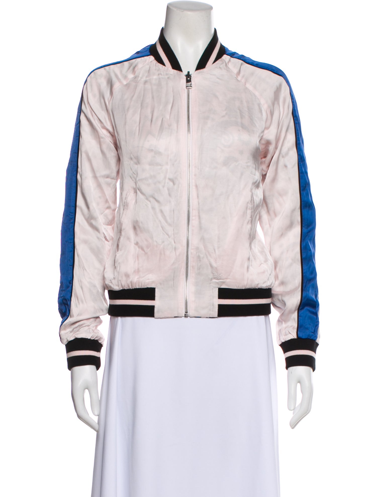 Zadig & Voltaire Colorblock Pattern Bomber Jacket w/ Tags