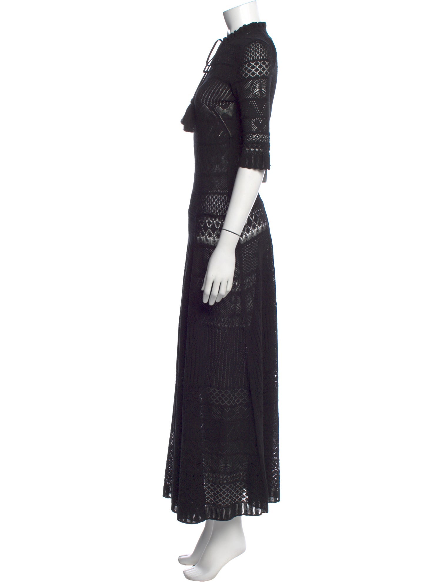 Zadig & Voltaire Lace Pattern Long Dress
