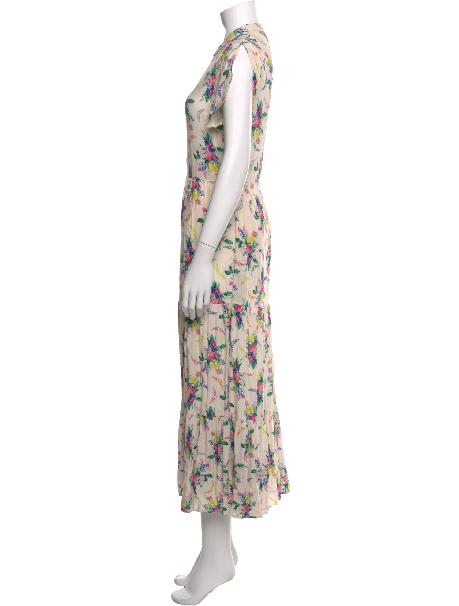 Zadig & Voltaire Floral Print Long Dress