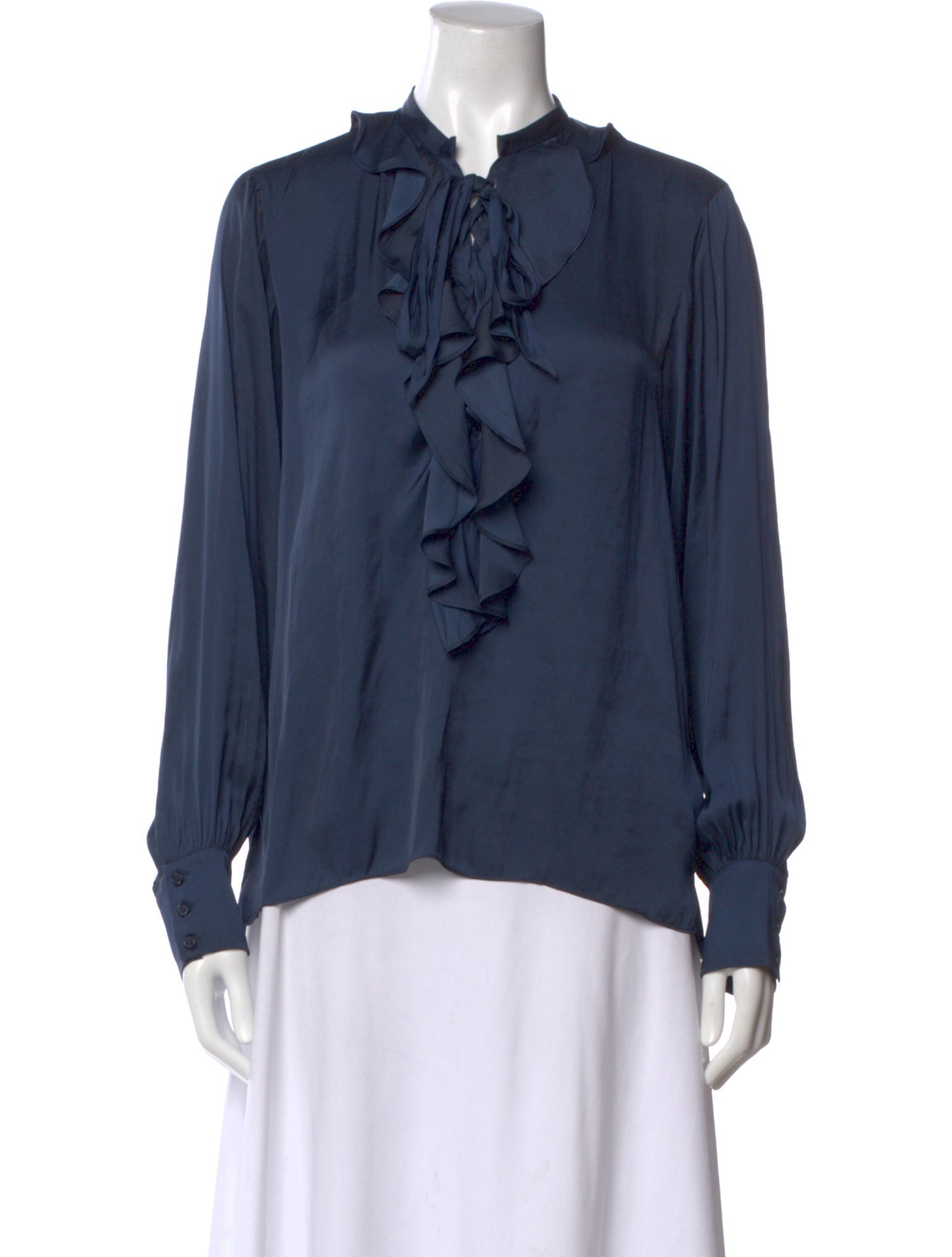 Zadig & Voltaire Tie Neck Long Sleeve Blouse