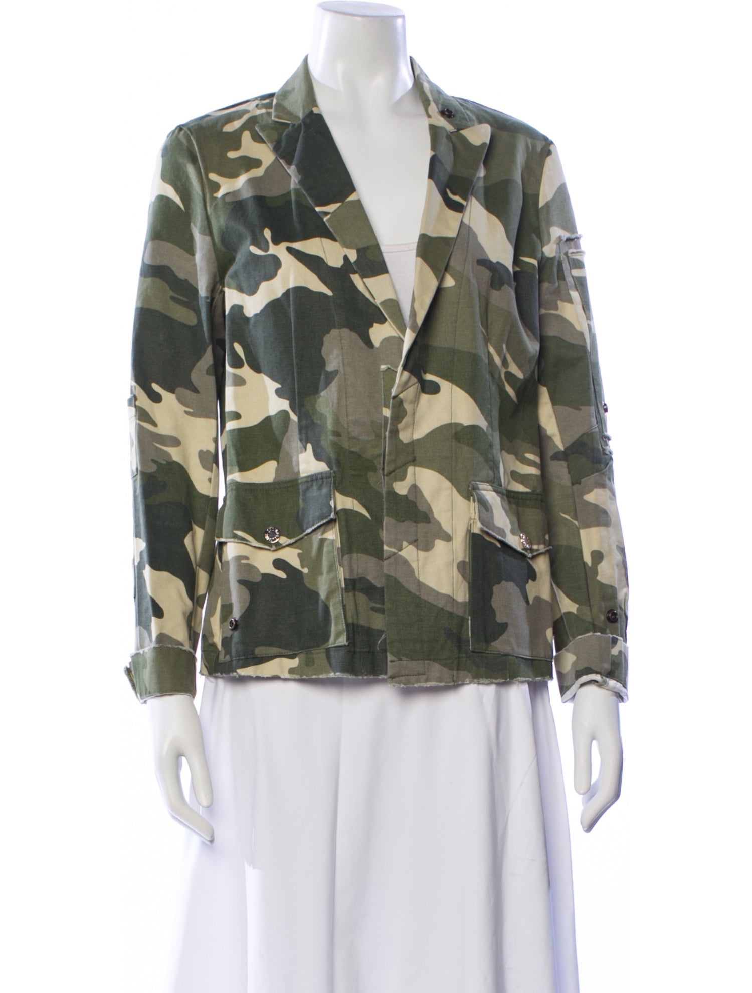 Zadig & Voltaire Camouflage Print Blazer