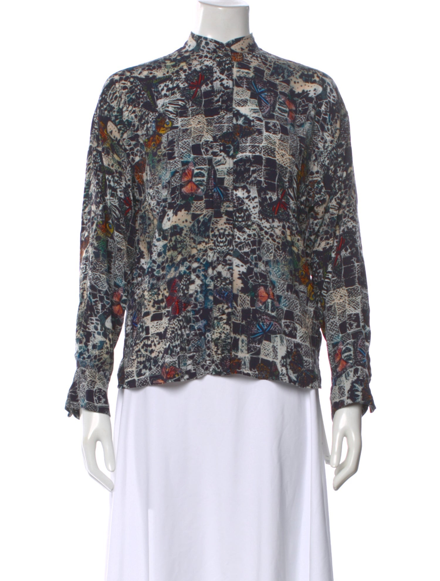 Zadig & Voltaire Patterned Long Sleeve Blouse