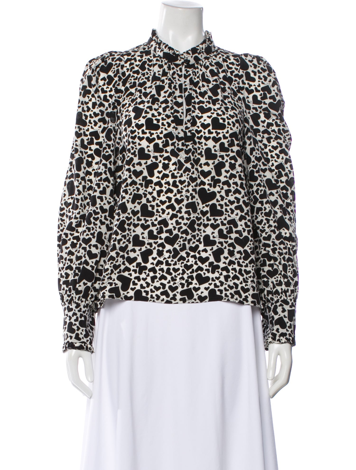 Zadig & Voltaire Silk Graphic Print Blouse