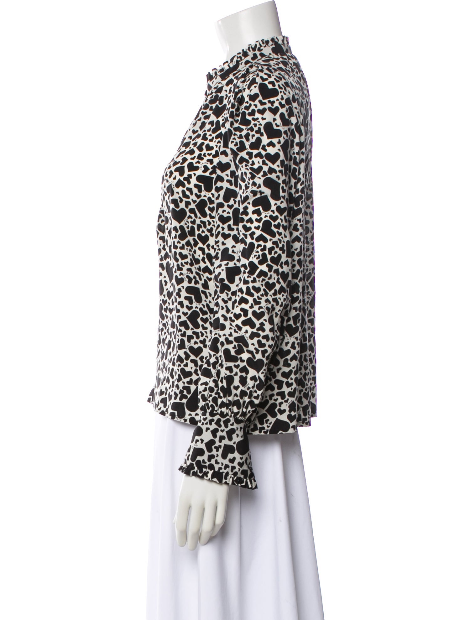 Zadig & Voltaire Silk Graphic Print Blouse