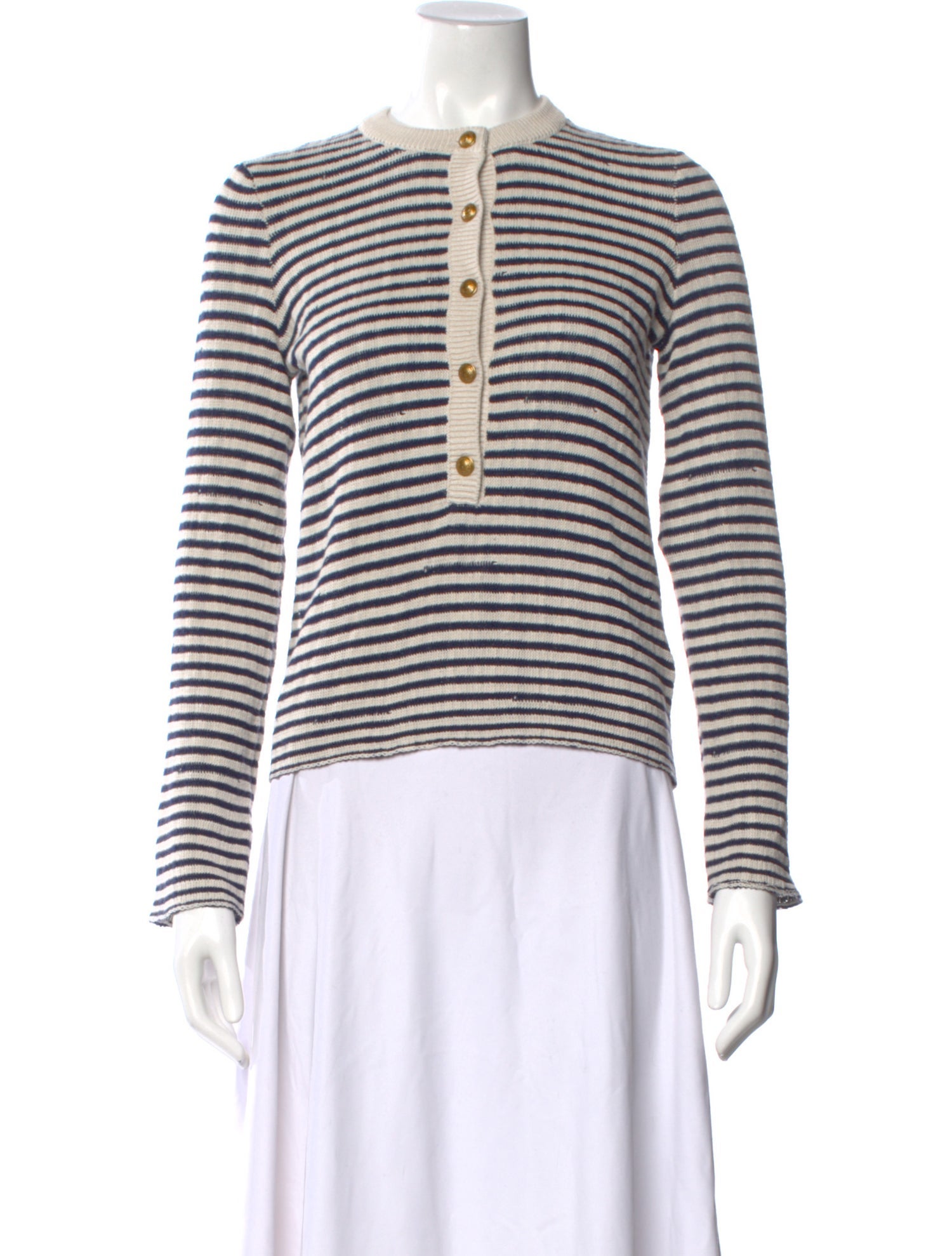 Zadig & Voltaire Striped Crew Neck Sweater