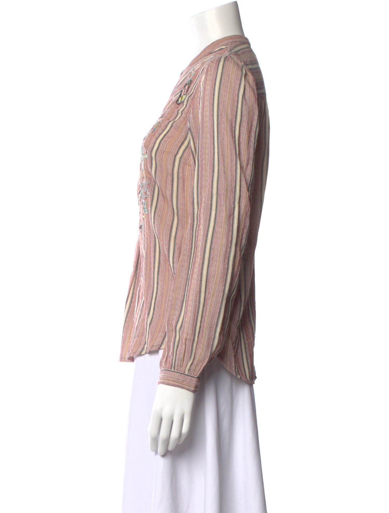 Zadig & Voltaire Striped Long Sleeve Blouse