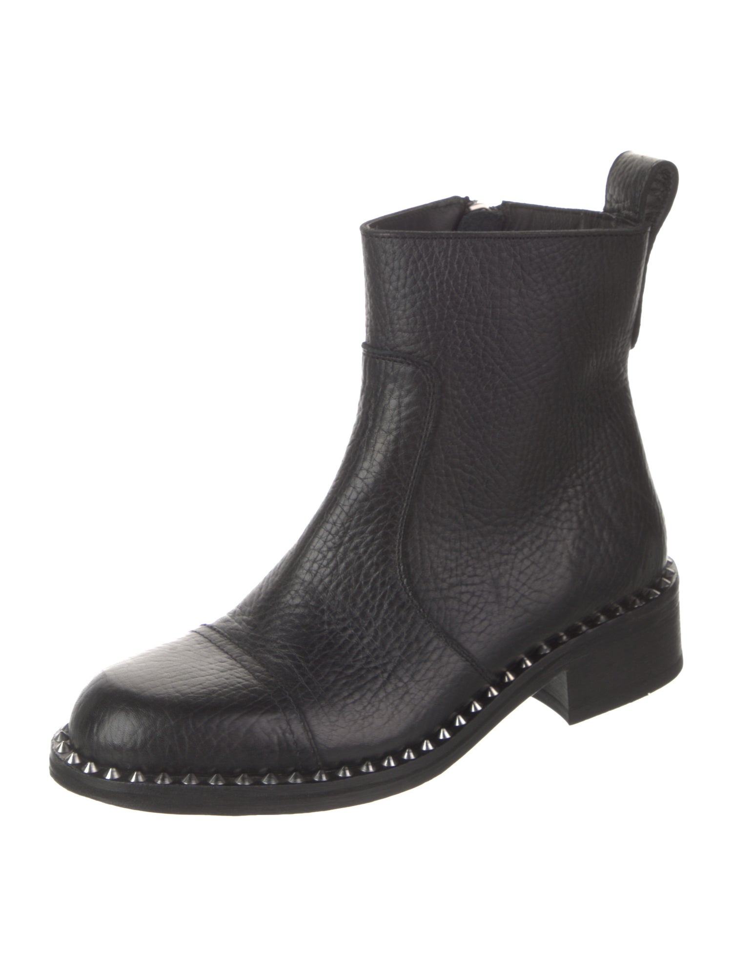 Zadig & Voltaire Leather Studded Accents Boots