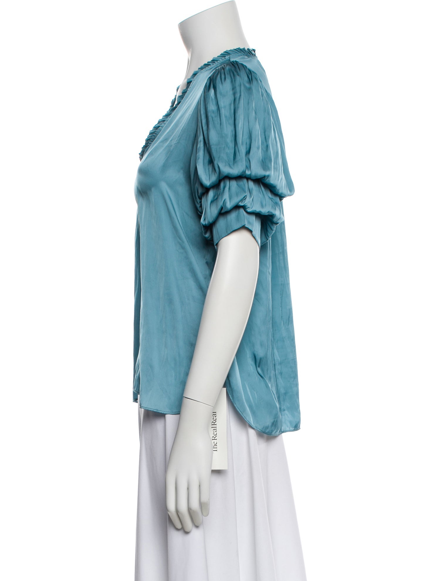 Zadig & Voltaire V-Neck Short Sleeve Blouse