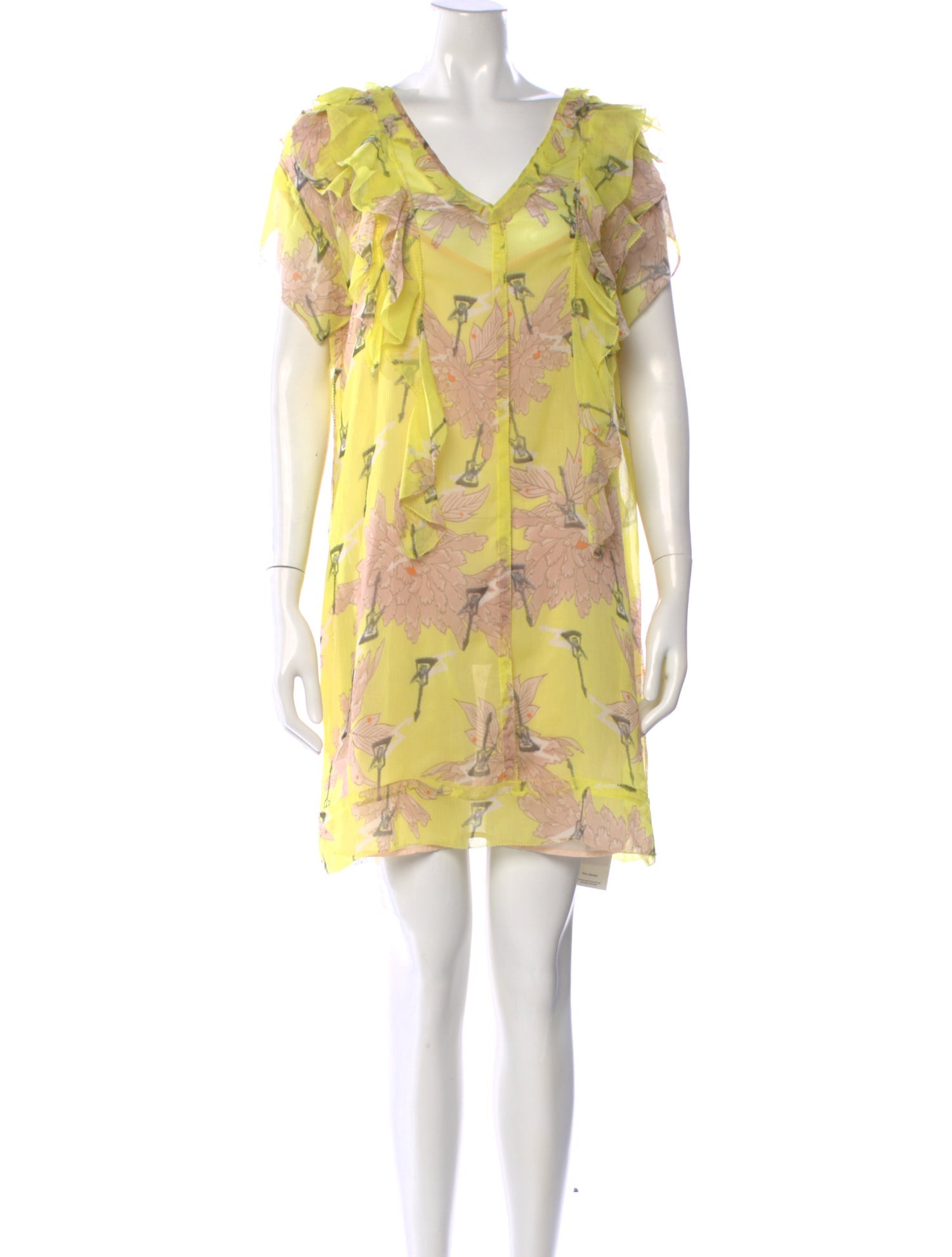 Zadig & Voltaire Floral Print Mini Dress