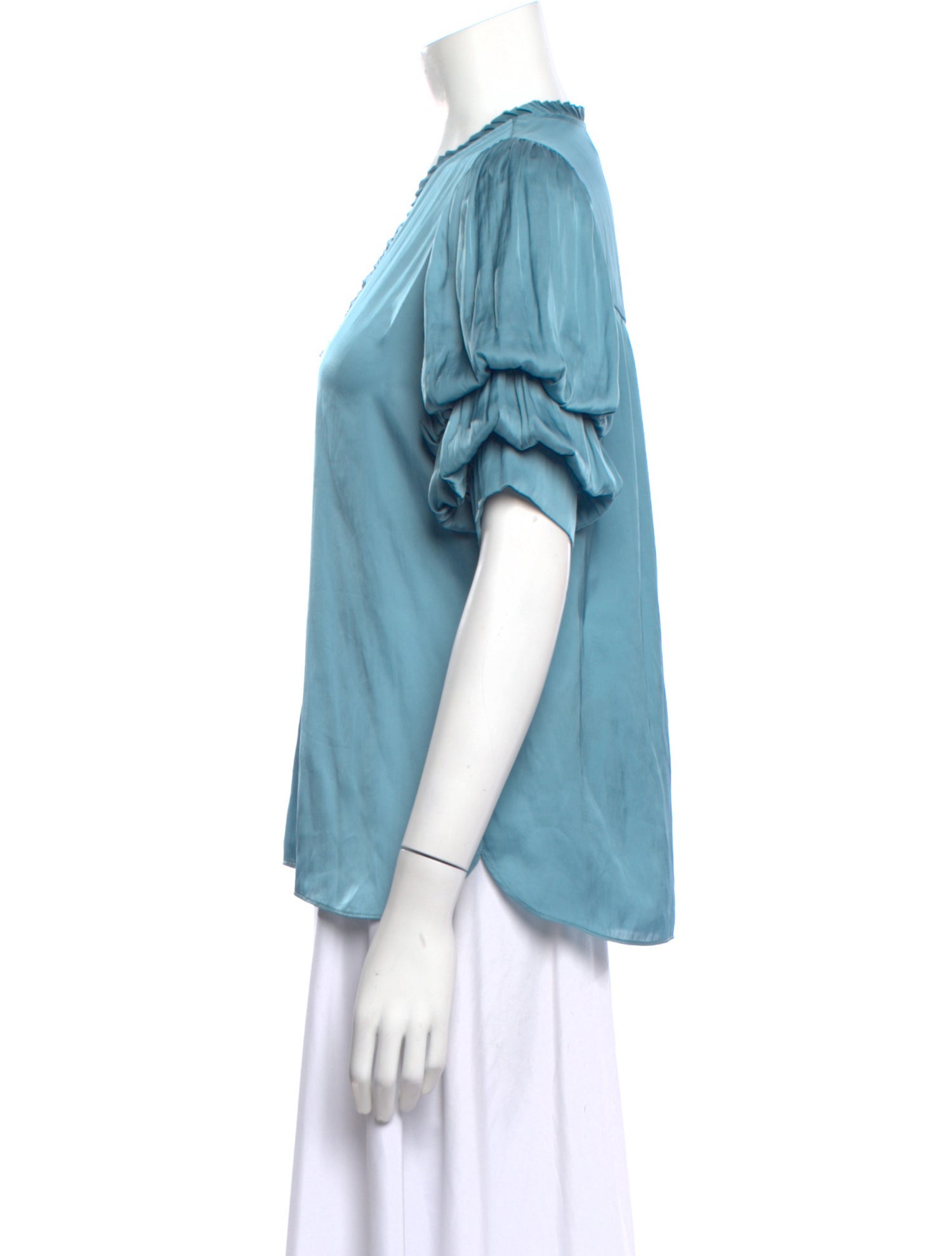 Zadig & Voltaire V-Neck Short Sleeve Blouse