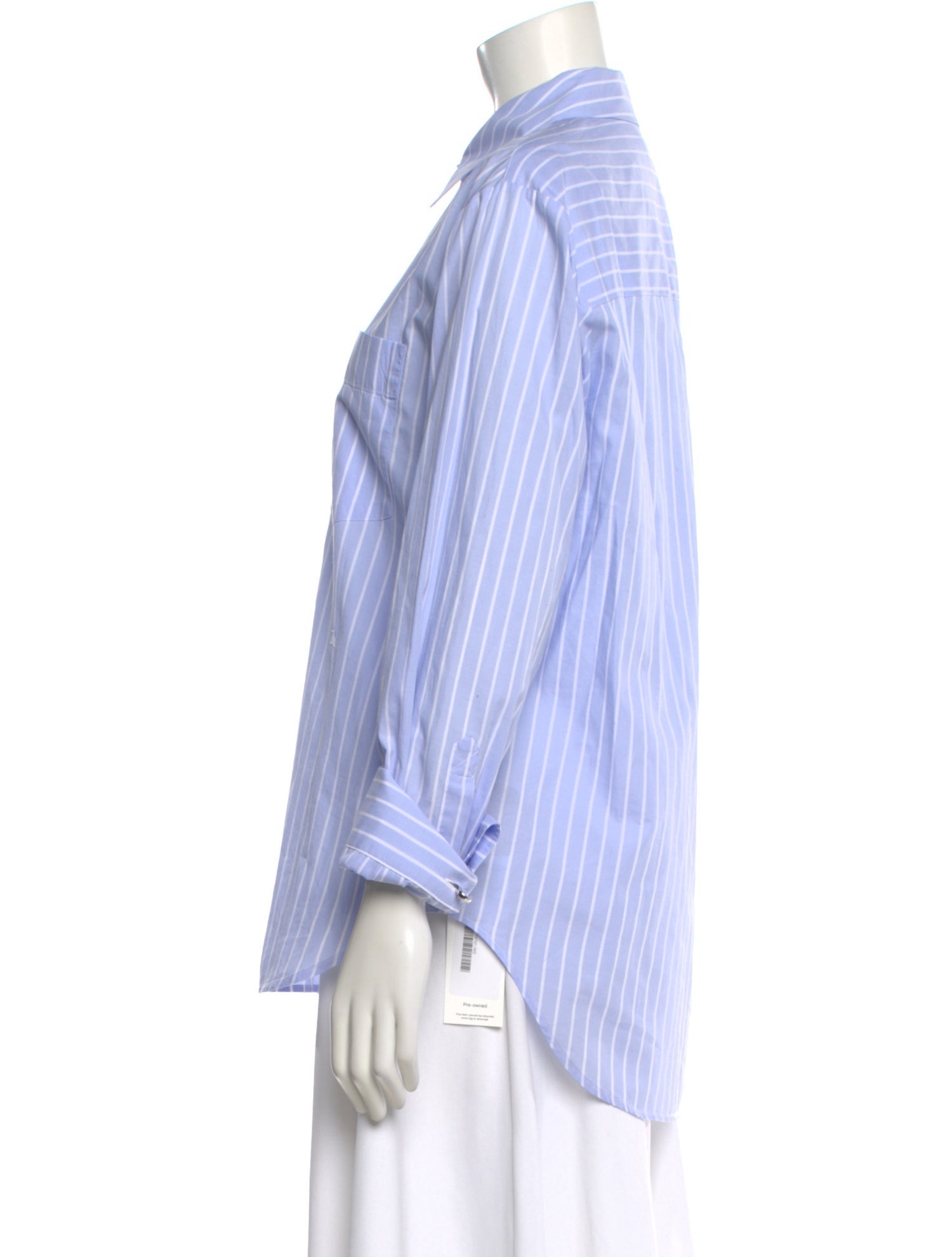 Zadig & Voltaire Striped Long Sleeve Button-Up Top