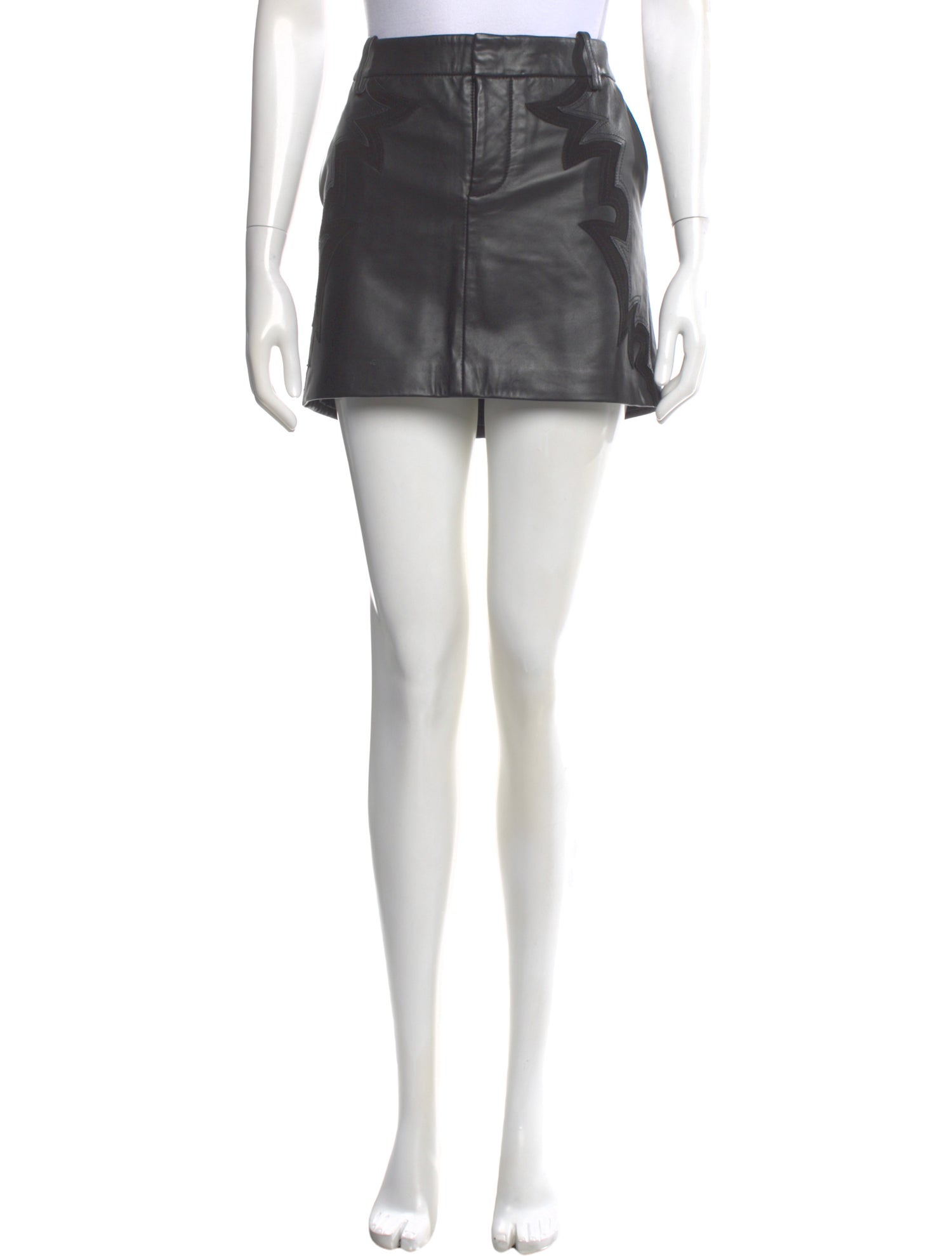 Zadig & Voltaire Lamb Leather Mini Skirt
